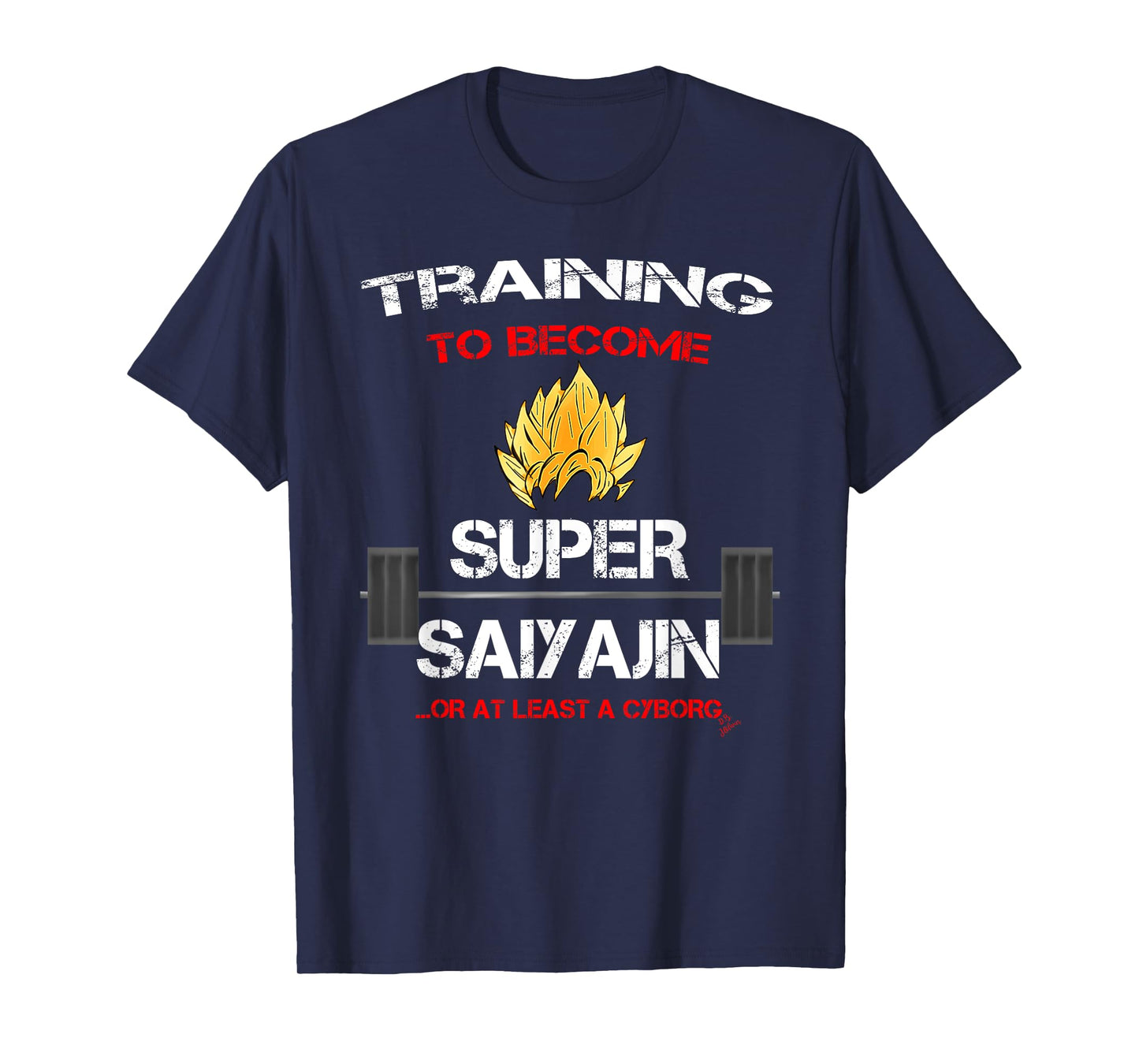 Training to become a super saiyajin - fun fitness T-Shirt