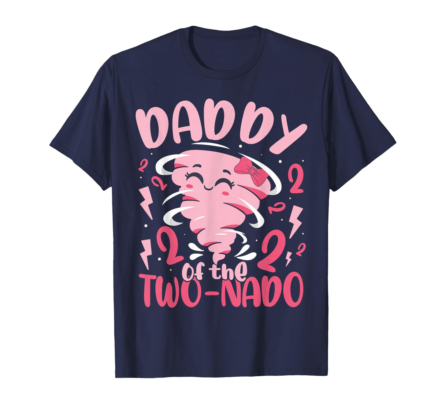 Daddy of the Two-nado Tornado Theme 2nd Birthday Party Kids T-Shirt