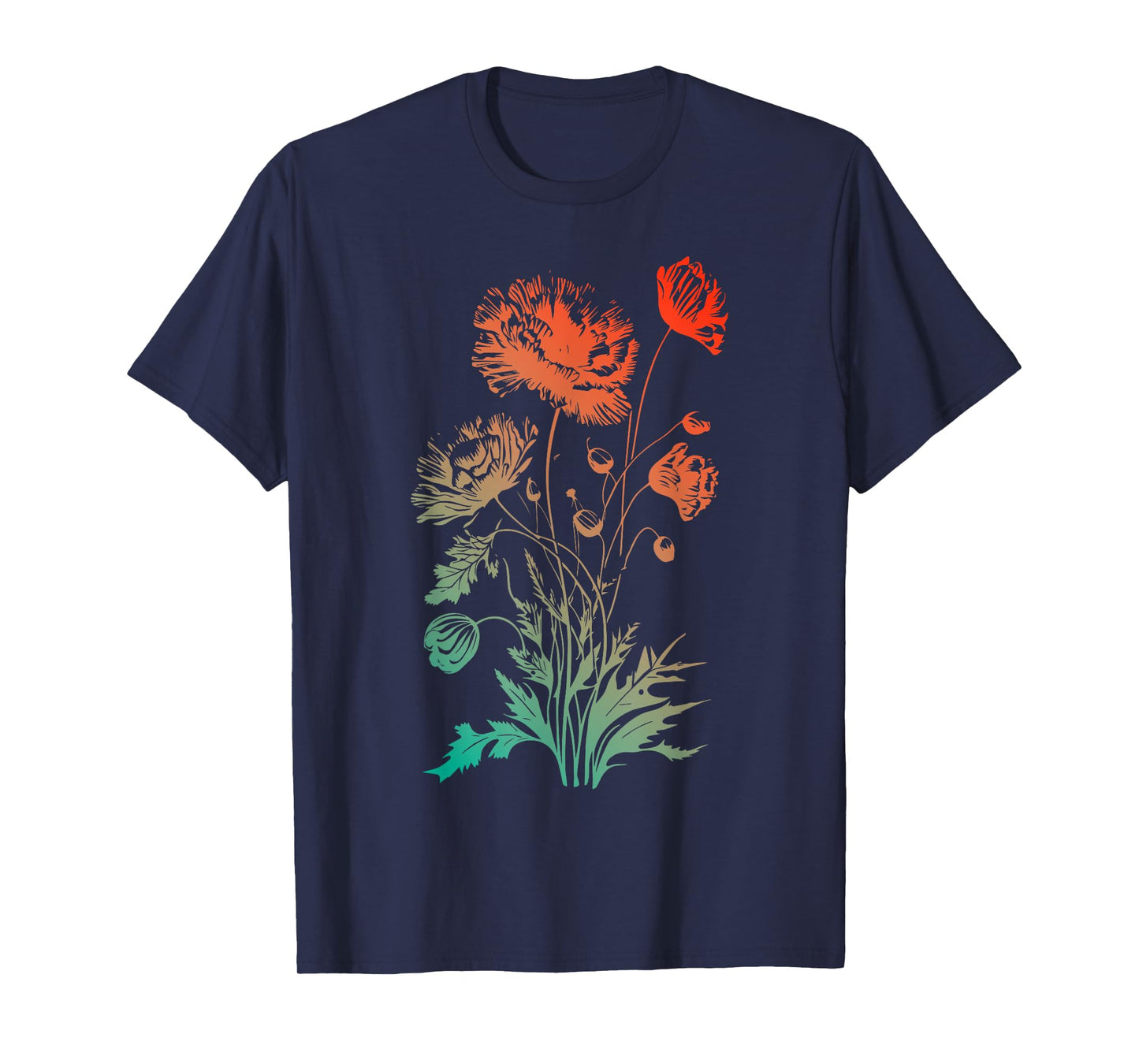 Poppies, spring bloomers, summer, flower, garden, outdoor T-Shirt