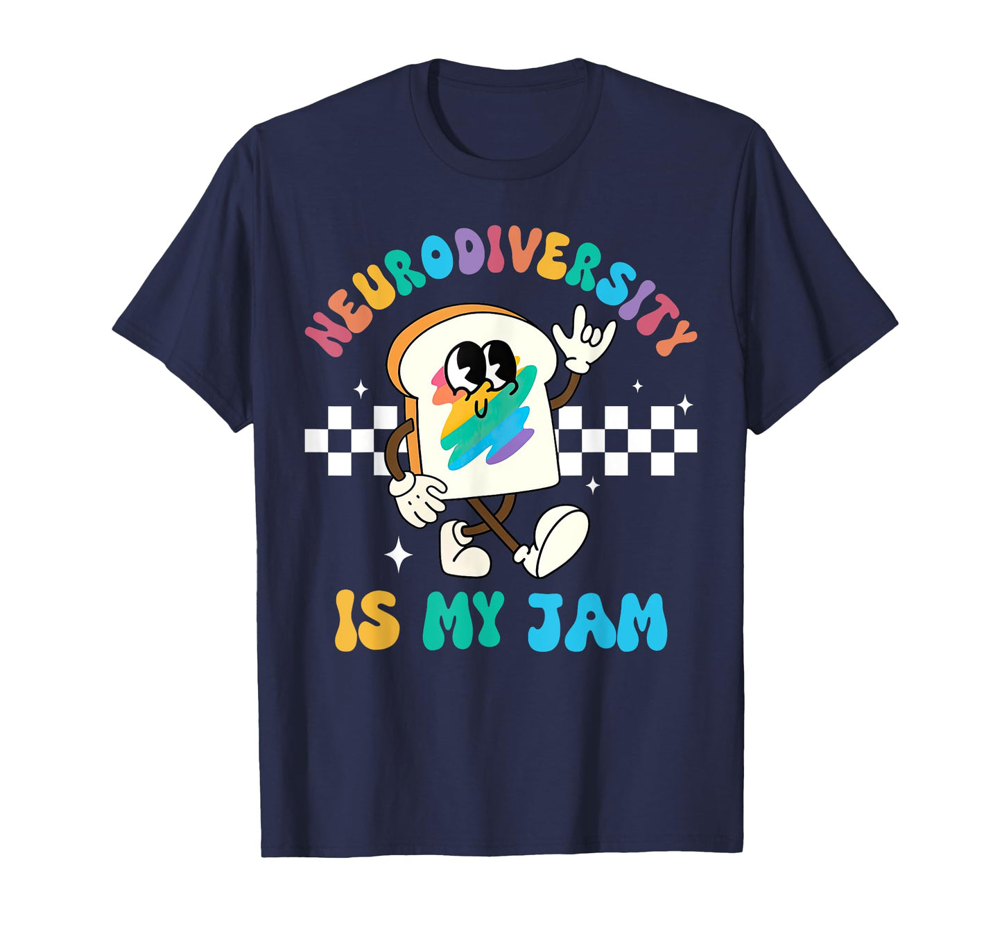 Retro Neurodiversity Is My Jam ADHD Autism Awareness Support T-Shirt