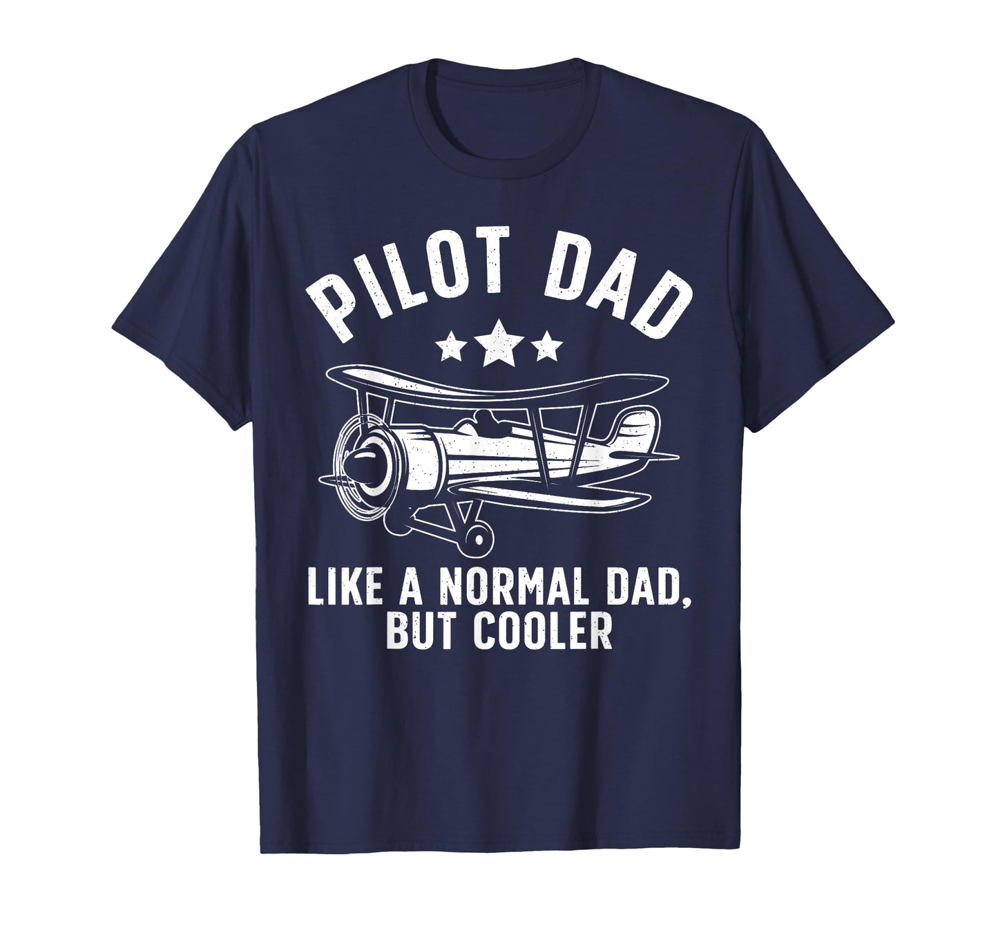 Funny Pilot Dad Art For Men Father Aviation Airplane Pilot T-Shirt