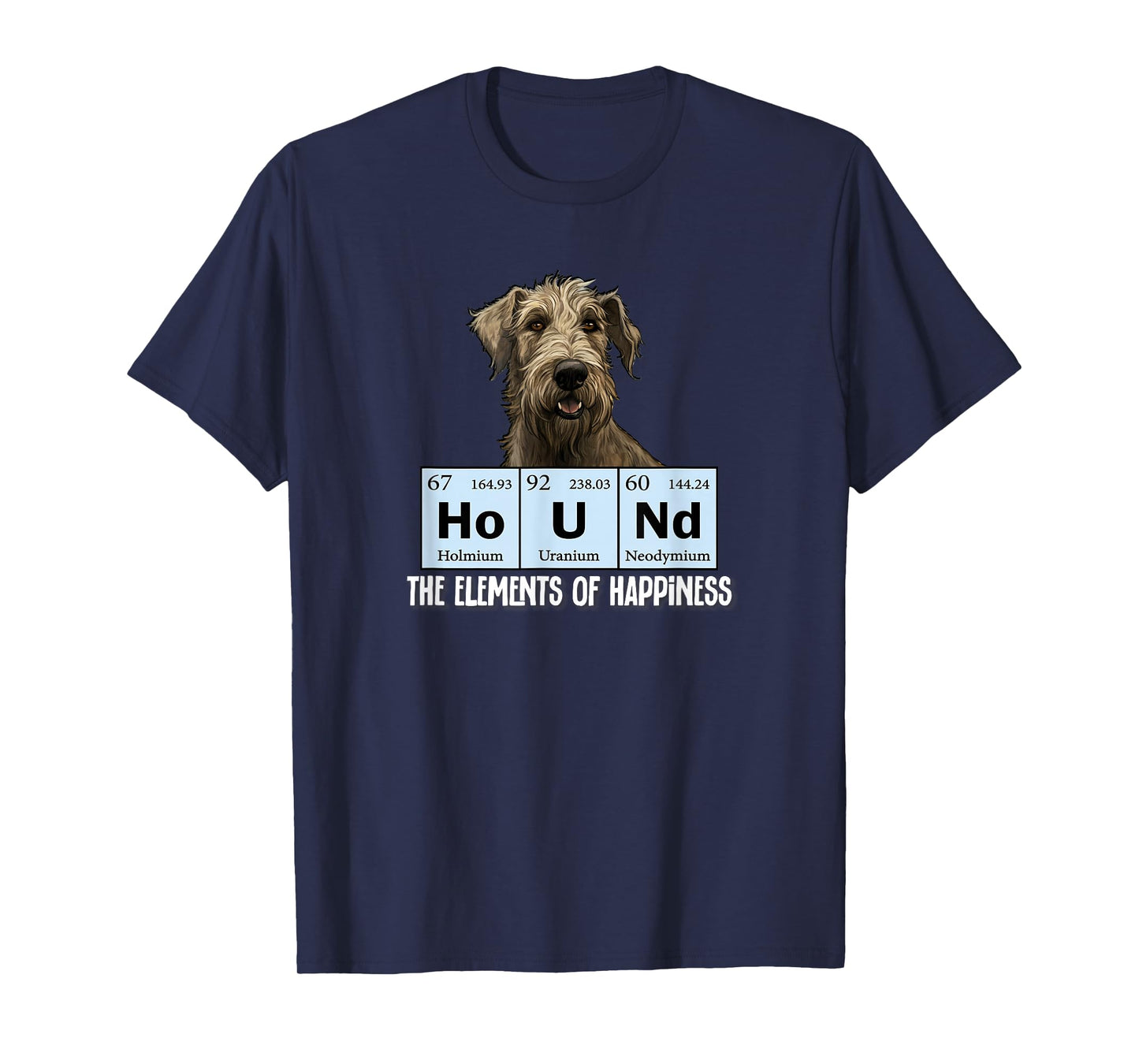 Mens Womens Kids Elements of Happiness Irish Wolfhound Lover T-Shirt