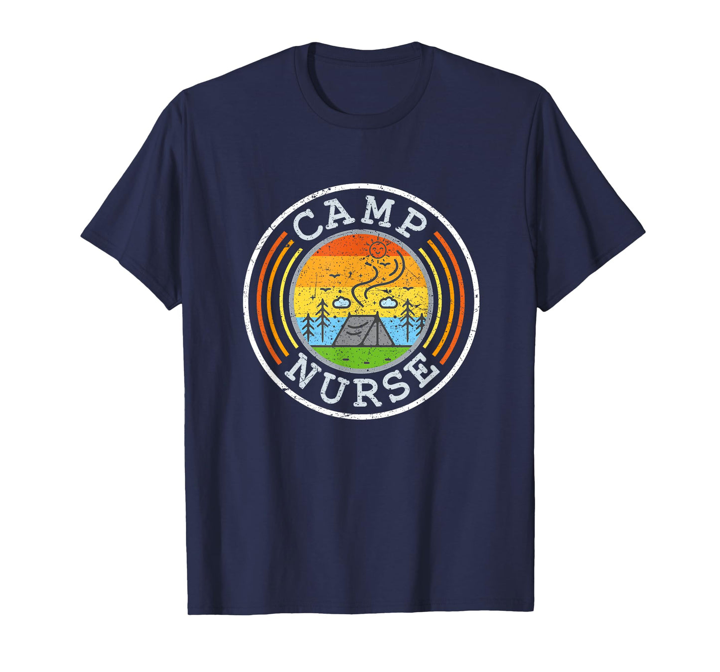 Outdoor Camping Tee For Nurses Camp Nurse T-Shirt