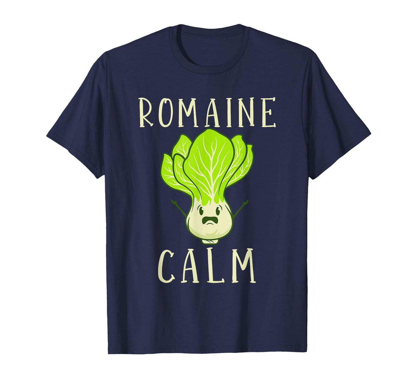 Garden Meditation Enthusiast Pun Gift Men Women Romaine Calm Funny Gardening Lettuce Vegetable Garden Lovers Unisex T-Shirt