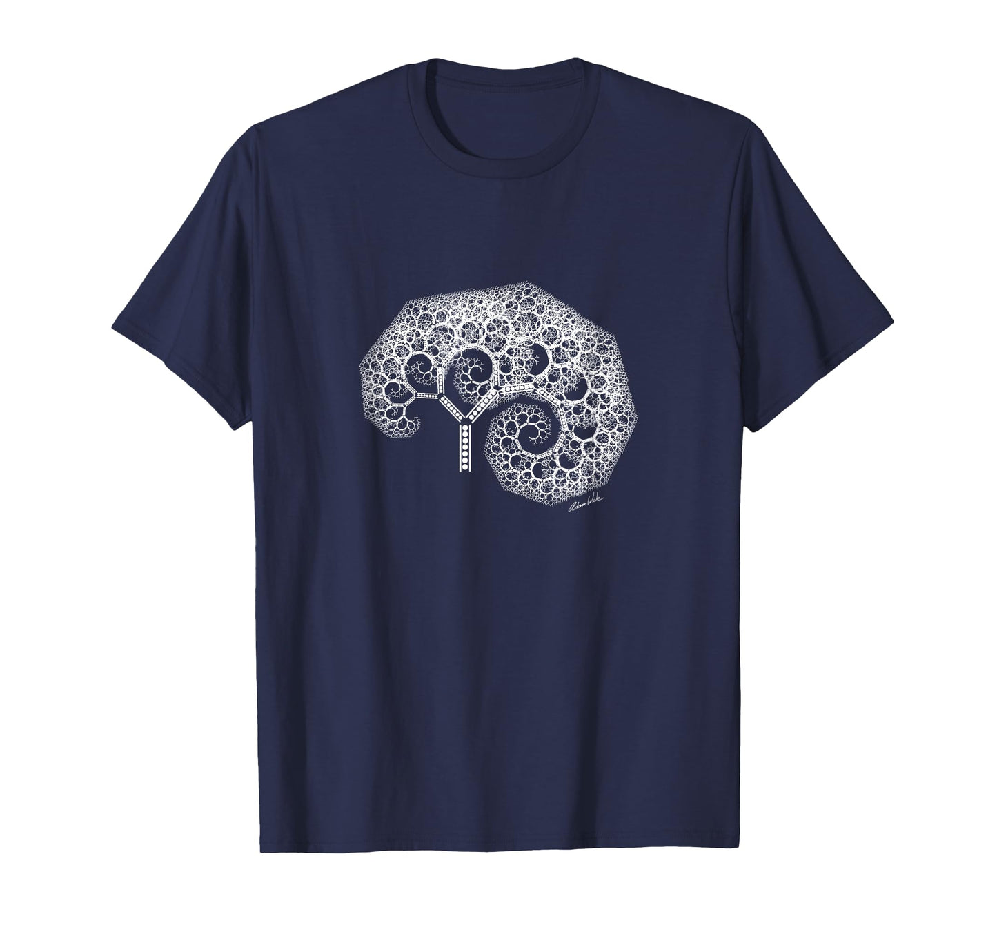 Tree of Life Infinite Spiral Fractal Trippy Nature Botany T-Shirt