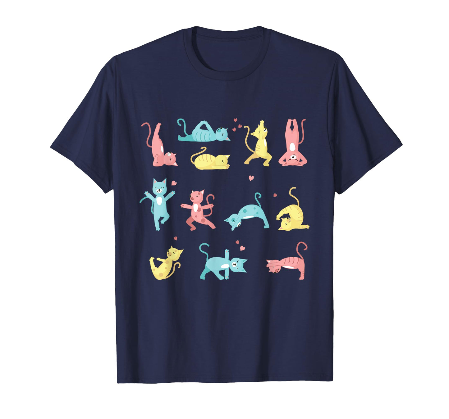 Funny Cat Training Yoga Posture Kitty Mood T-Shirt