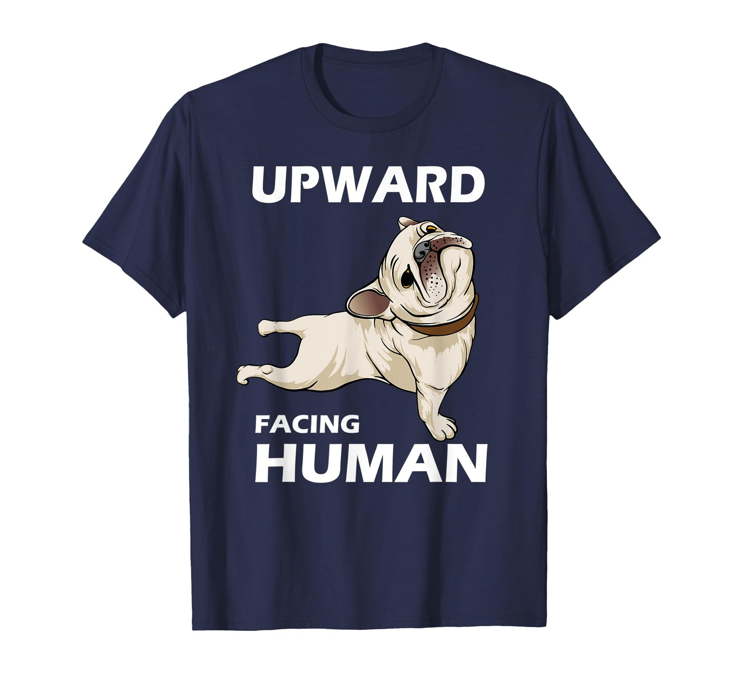 Upward Facing Human - Funny Pug Yoga Aesthetics T-Shirt