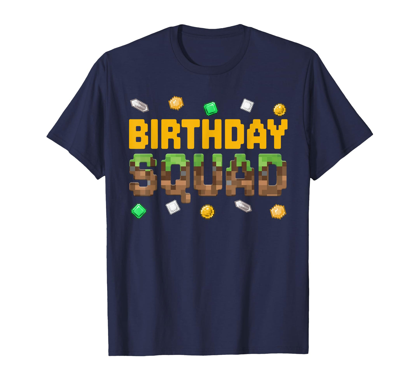 Funny Birthday Squad Birthday Boy Video Game Pixel Gamer T-Shirt