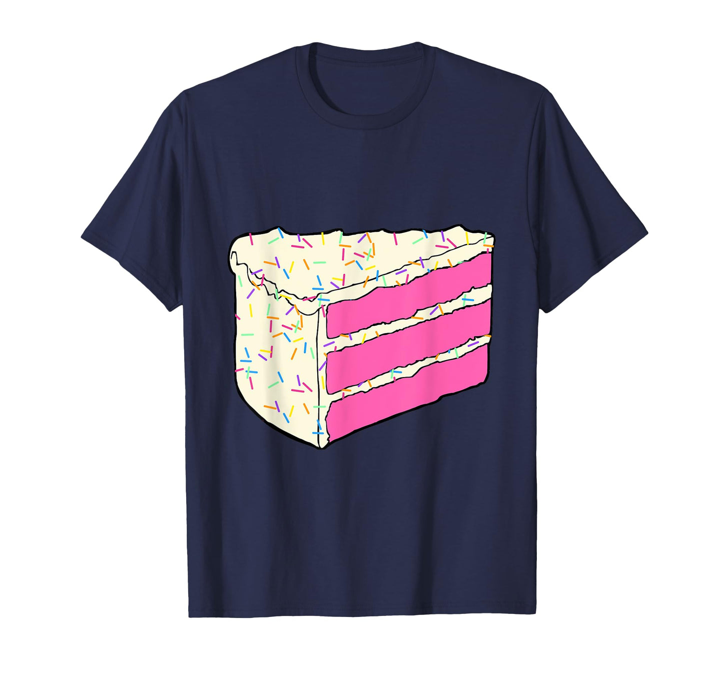 Cute Pink Cake Slice Halloween Costume Food Dress Up Cosplay T-Shirt