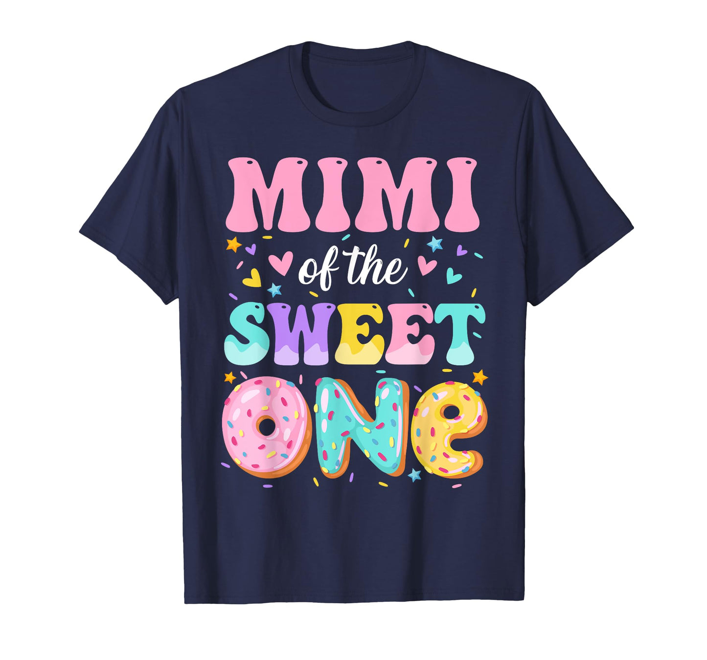 Mimi Of The Sweet One 1st Birthday Donut Bday Party T-Shirt
