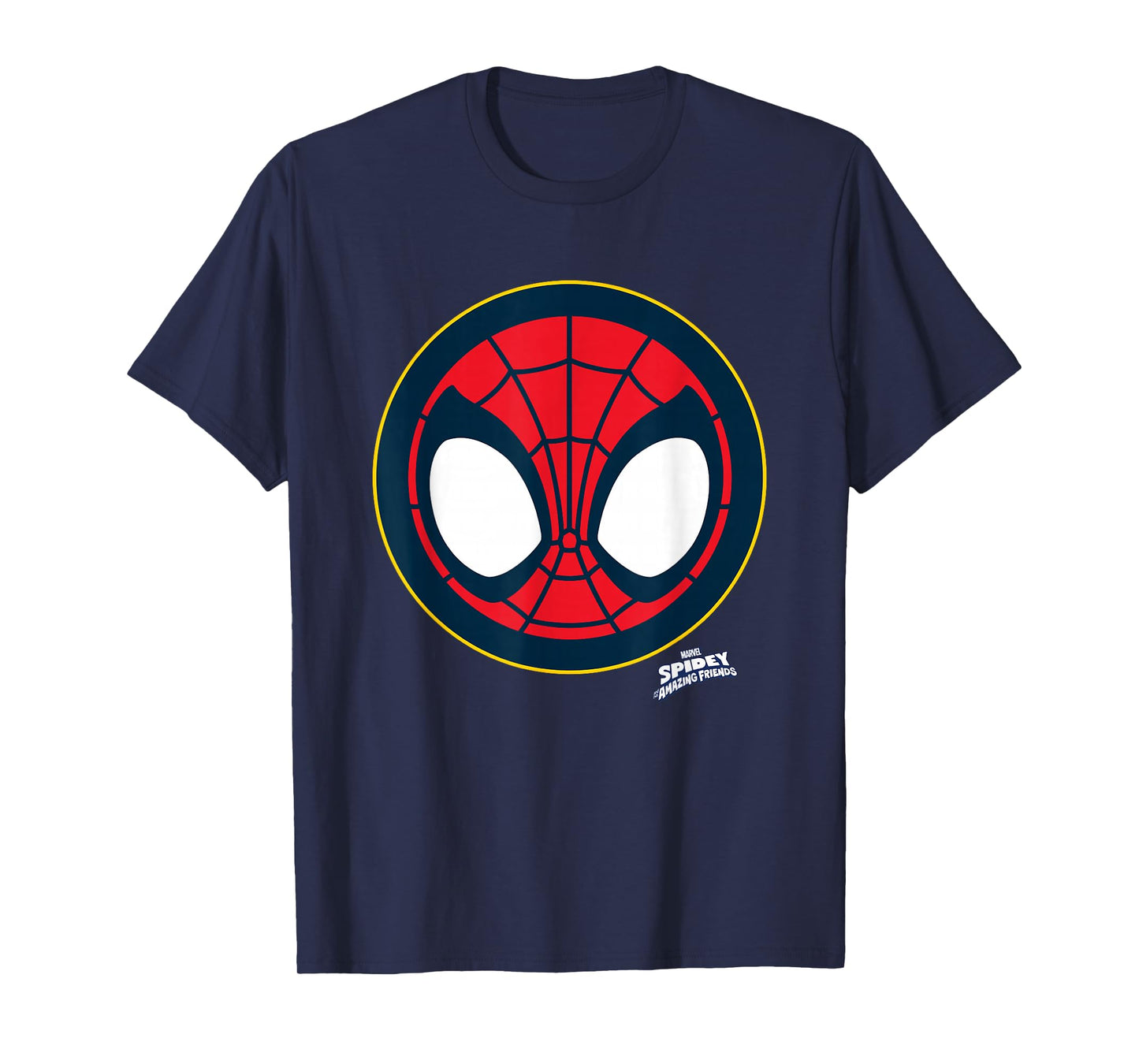 Marvel Spidey And His Amazing Friends Spidey Face Emblem T-Shirt