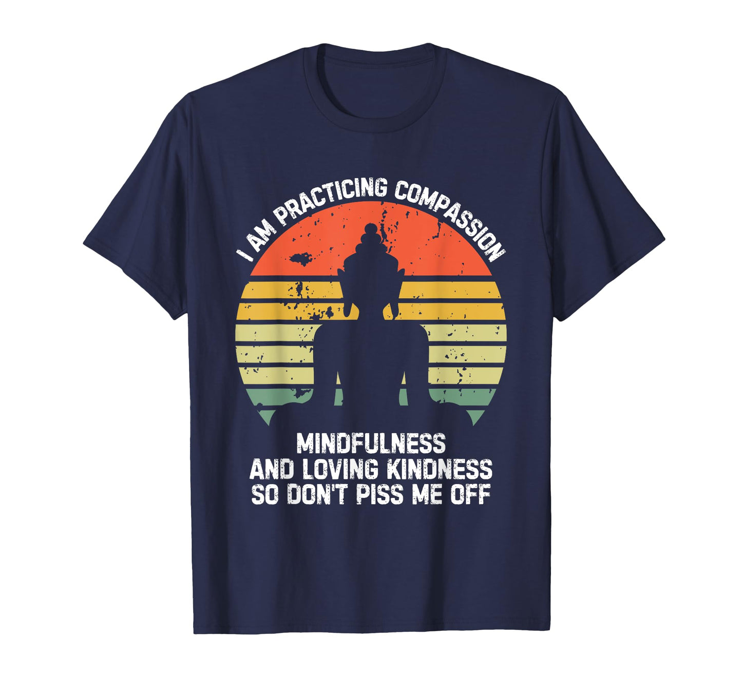 I am Practicing Mindfulness Compassion So Don't Piss Me Off T-Shirt