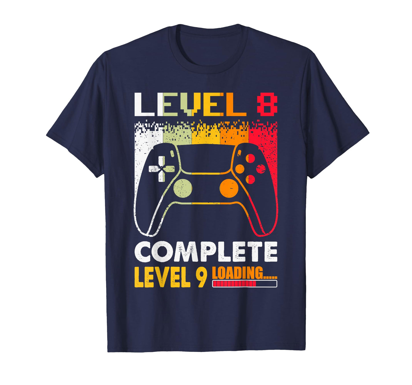 Level 8 Complete Level 9 Loading 8th Wedding Anniversary T-Shirt