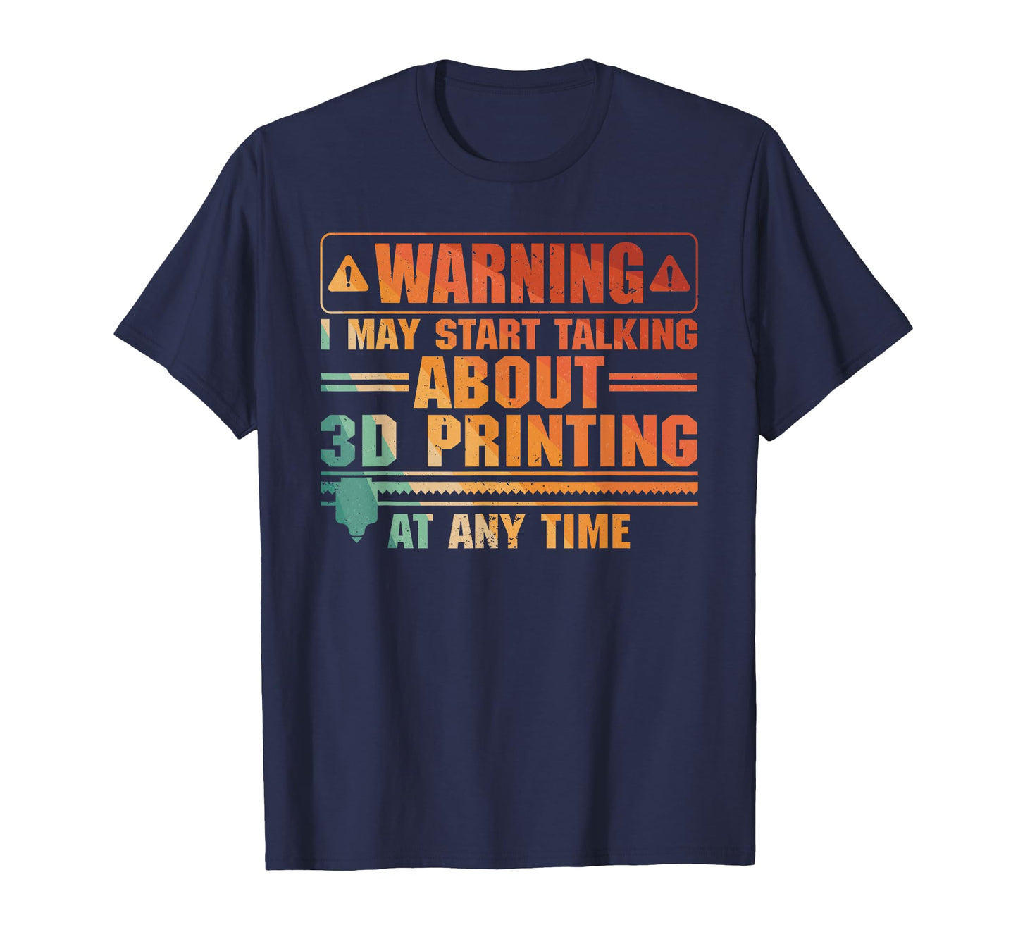 Funny 3D Printer Art For Men Women 3D Printing Worker Lover T-Shirt