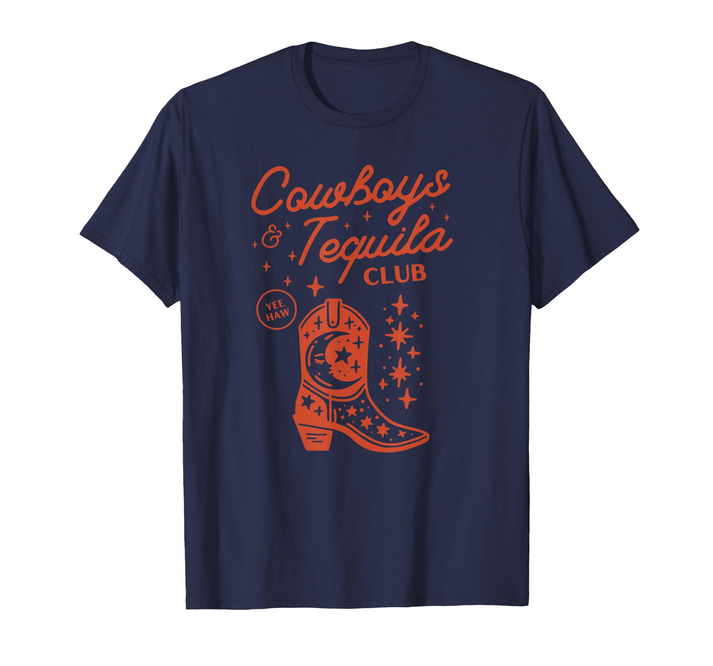 Vintage Women Rodeo Western Country Cowboys And Tequila T-Shirt