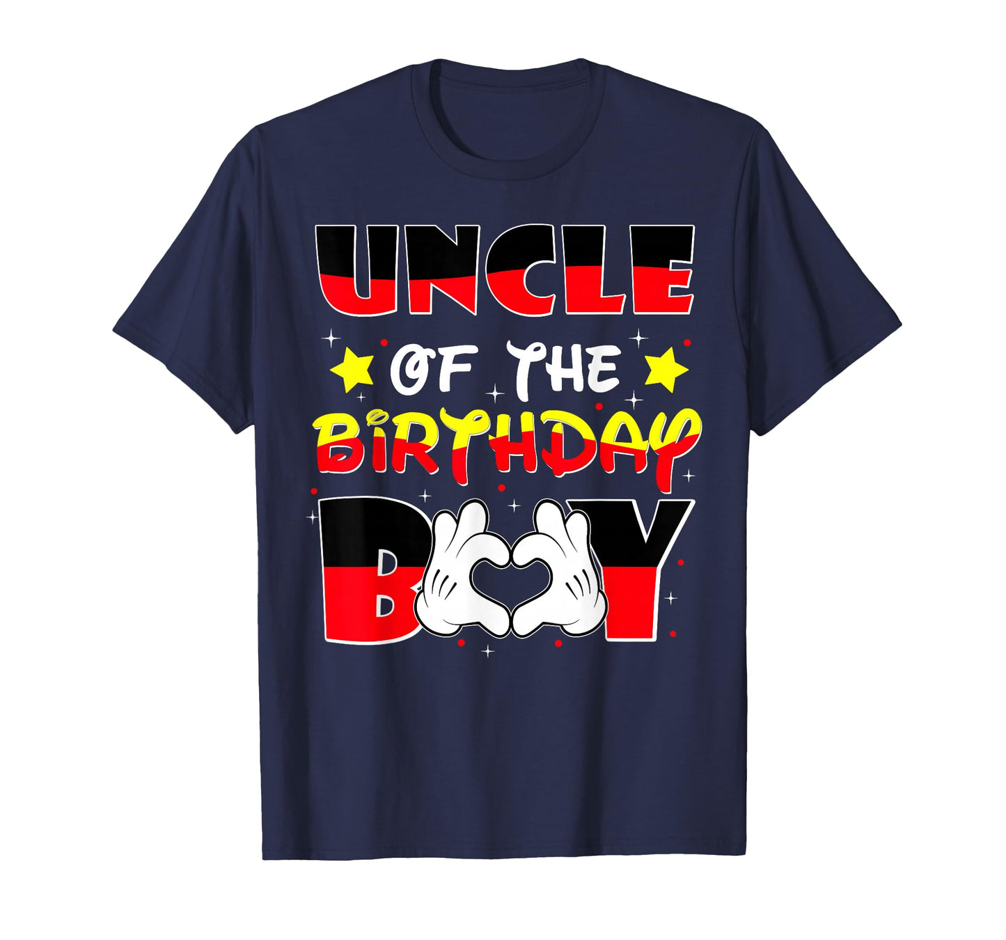 Uncle of The Birthday Boy Shirt Matching Nephew Family Bday T-Shirt