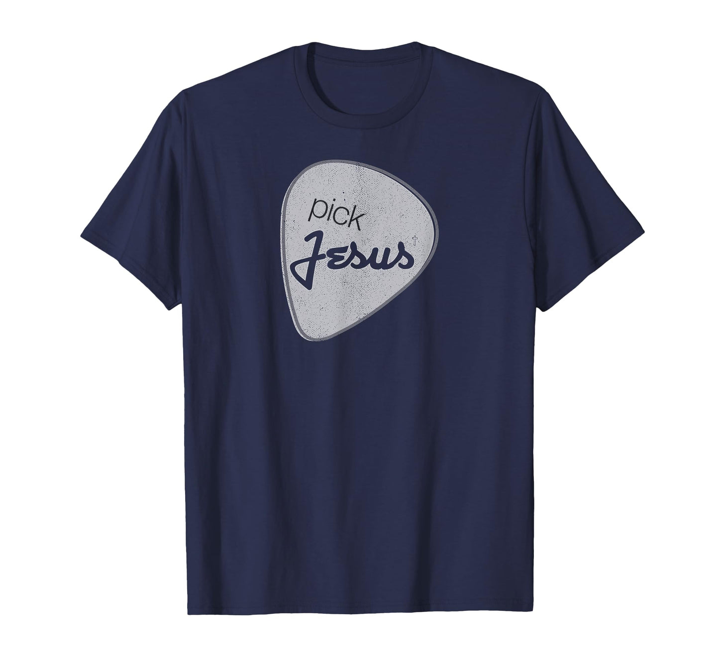 Pick Jesus Shirt Vintage Christian Guitar Pick Tee