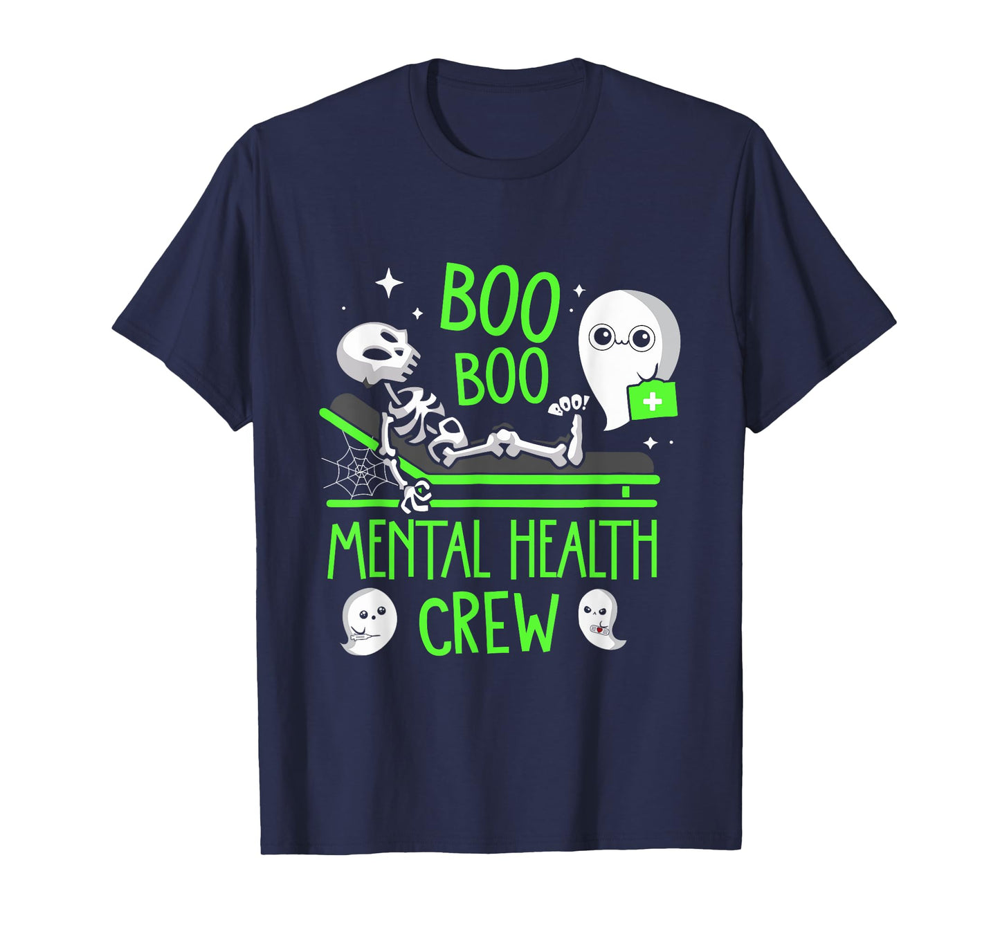 Mental Health Nurse Psych Boo Boo Crew Nursing Halloween T-Shirt