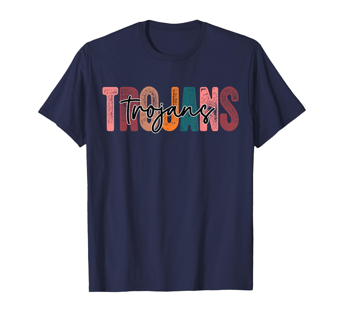 Trojans School Sports Fan Team Spirit T-Shirt