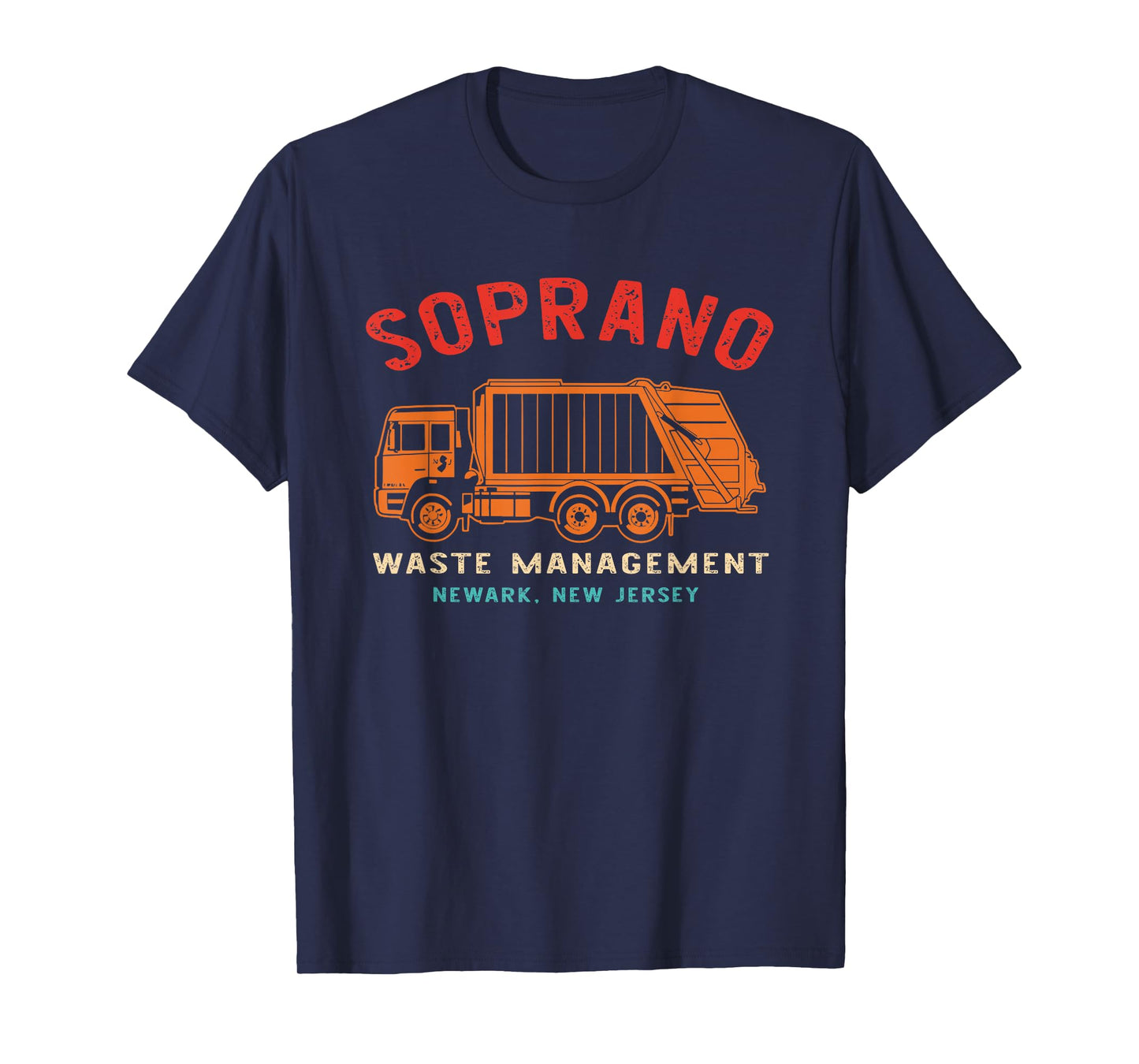Soprano Waste Management Newark New Jersey Retro T-Shirt