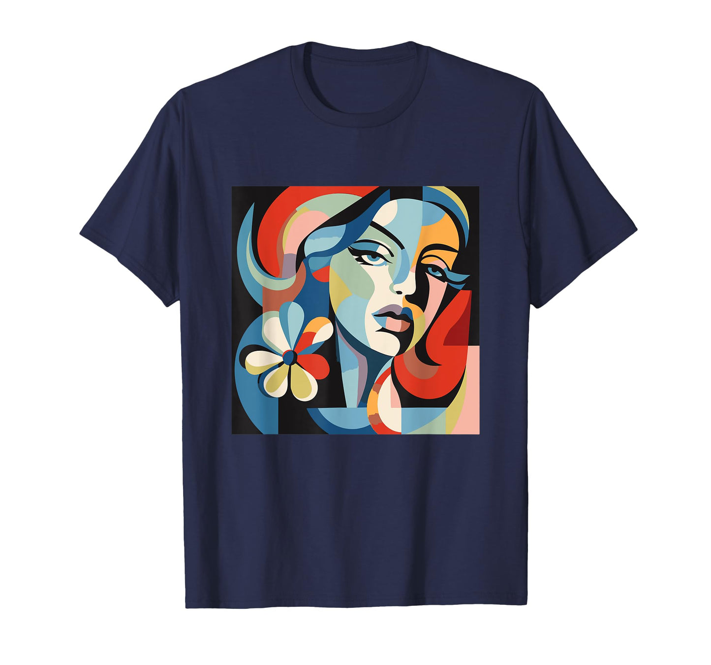 Abstract Woman Face Art Illustration Graphic Designs T-Shirt