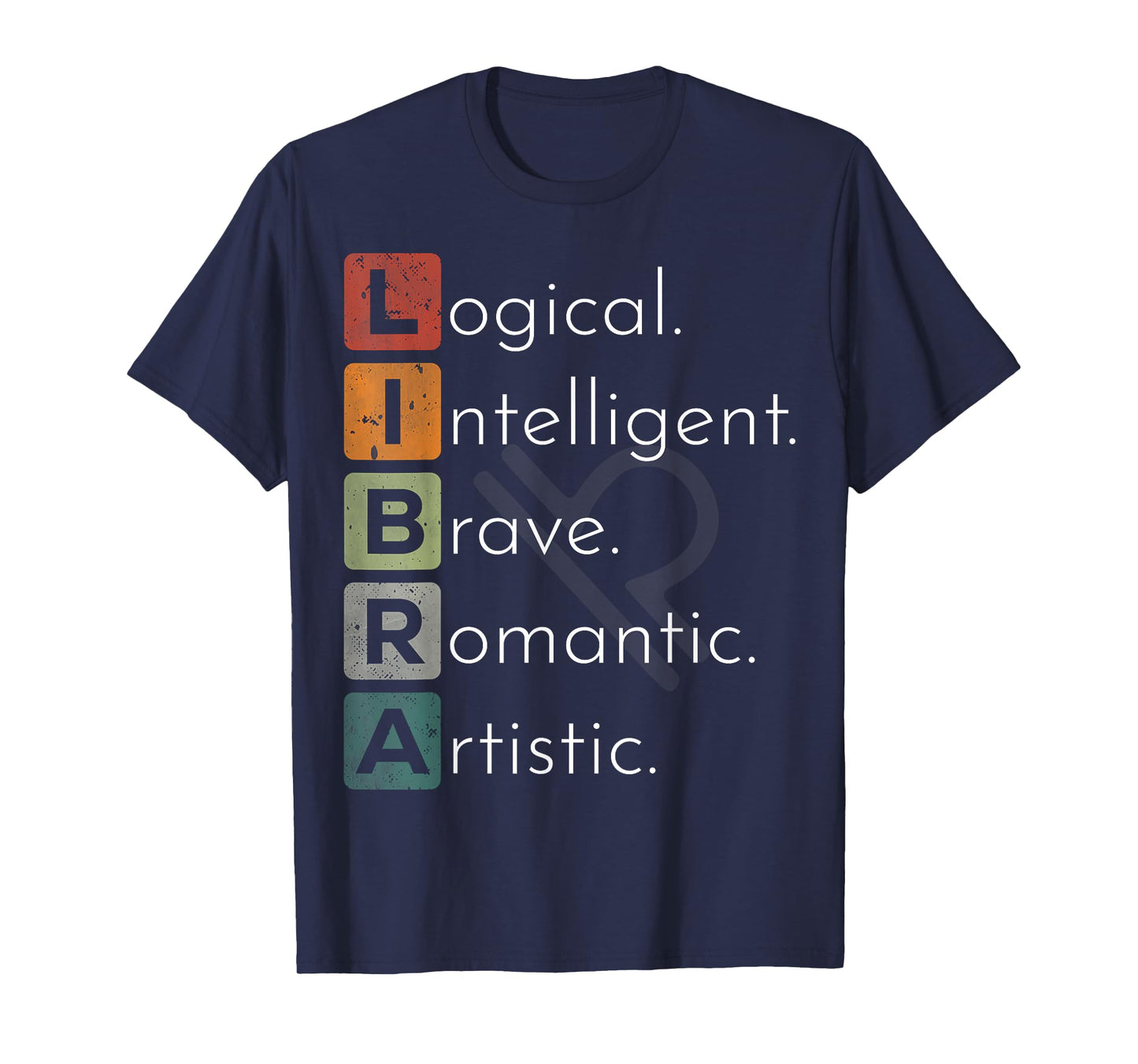 Vintage Libra Zodiac Sign Men Women Kids Libra Birthday T-Shirt