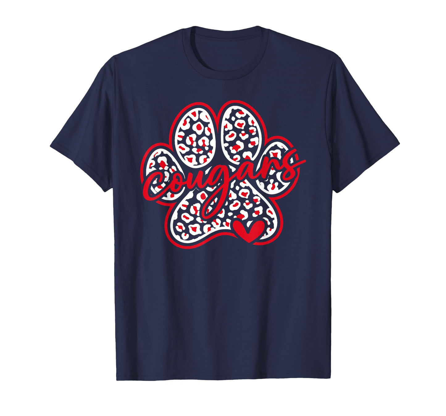 Vintage Cougars School Sports Team Spirit Back To School T-Shirt
