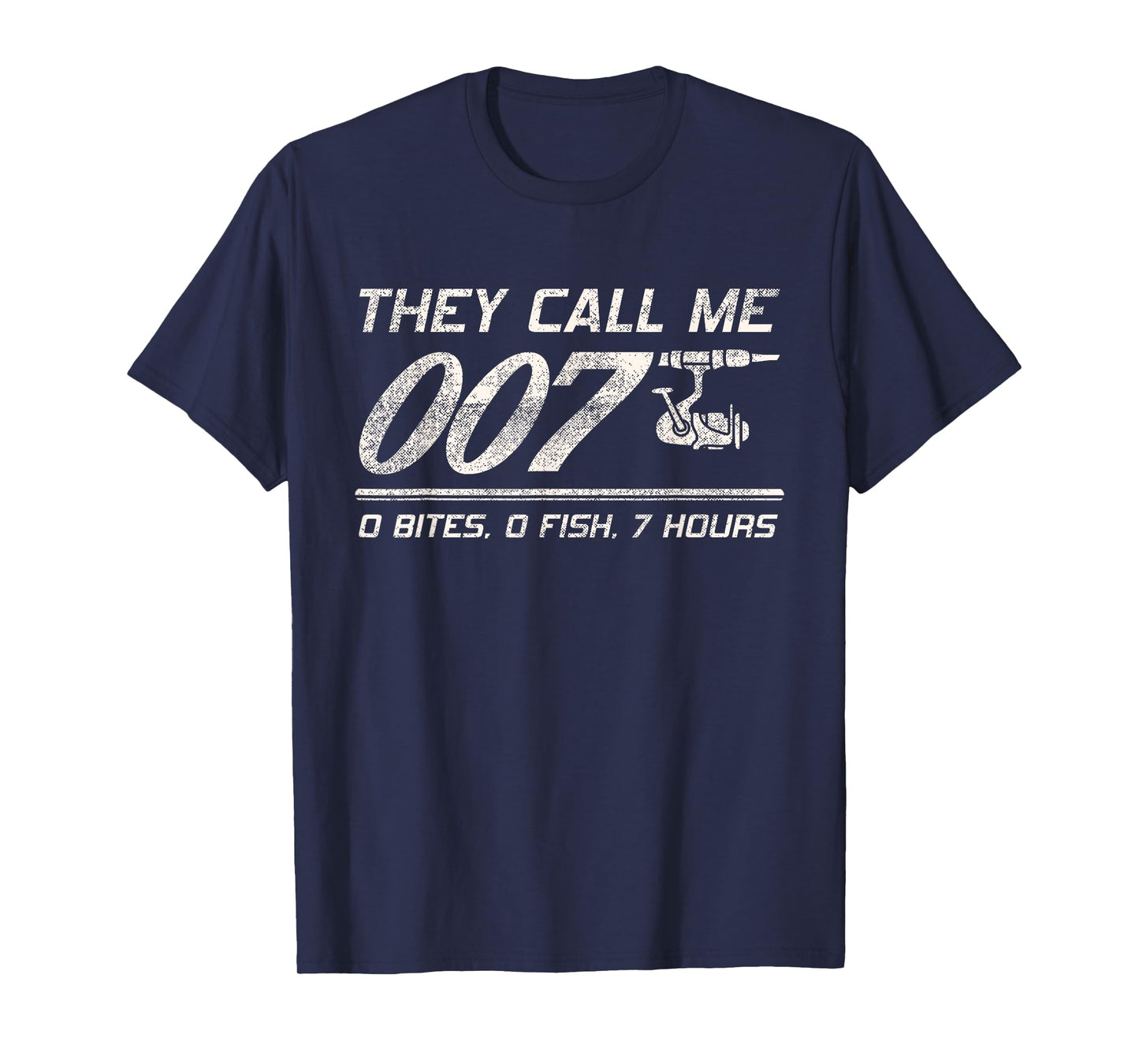 4anglers Fisherman Joke Dad - They Call Me 007 - Funny Fishing Humor T-Shirt