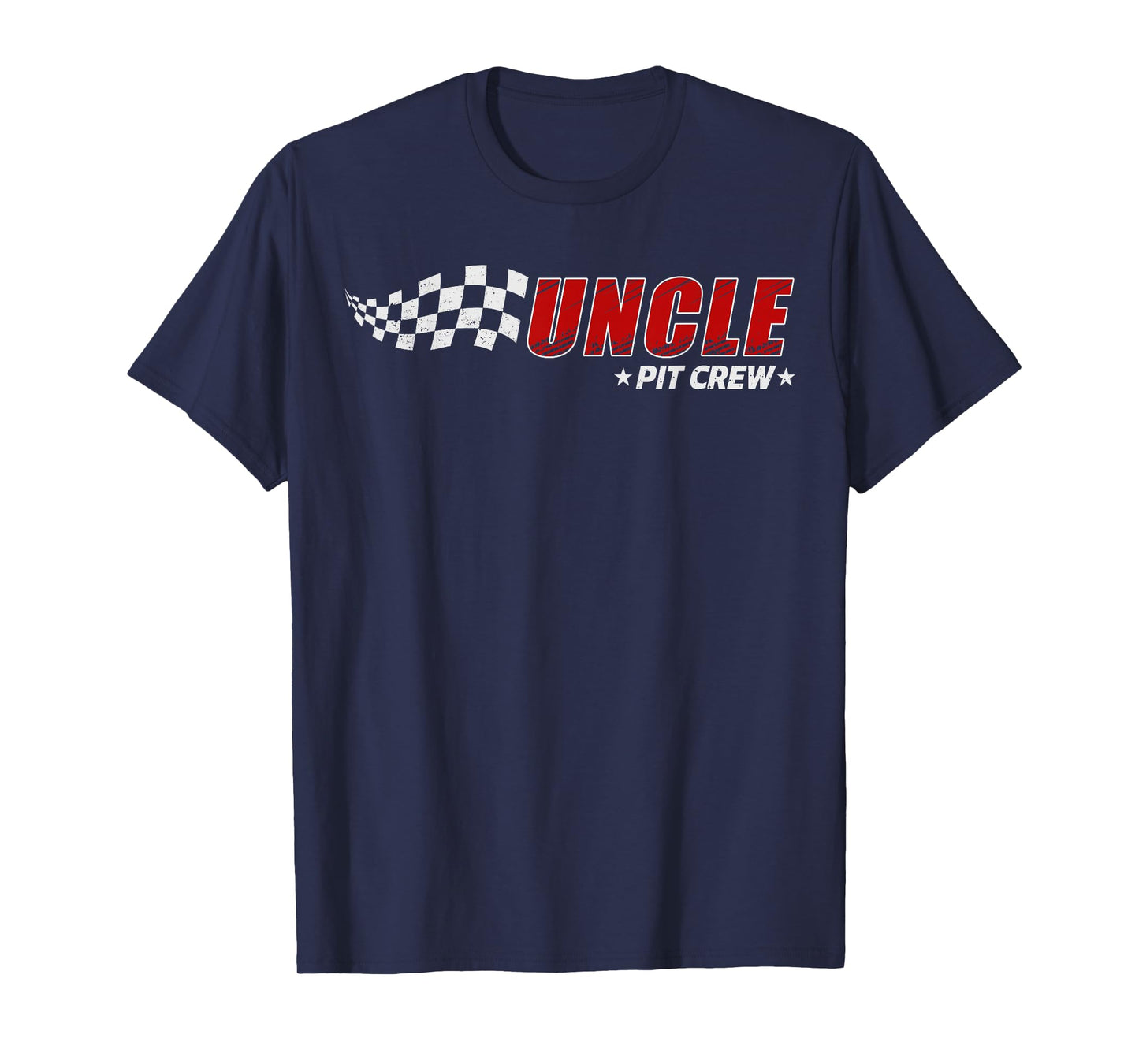 Uncle Pit Crew Race Car Birthday Family Matching Pit Crew T-Shirt