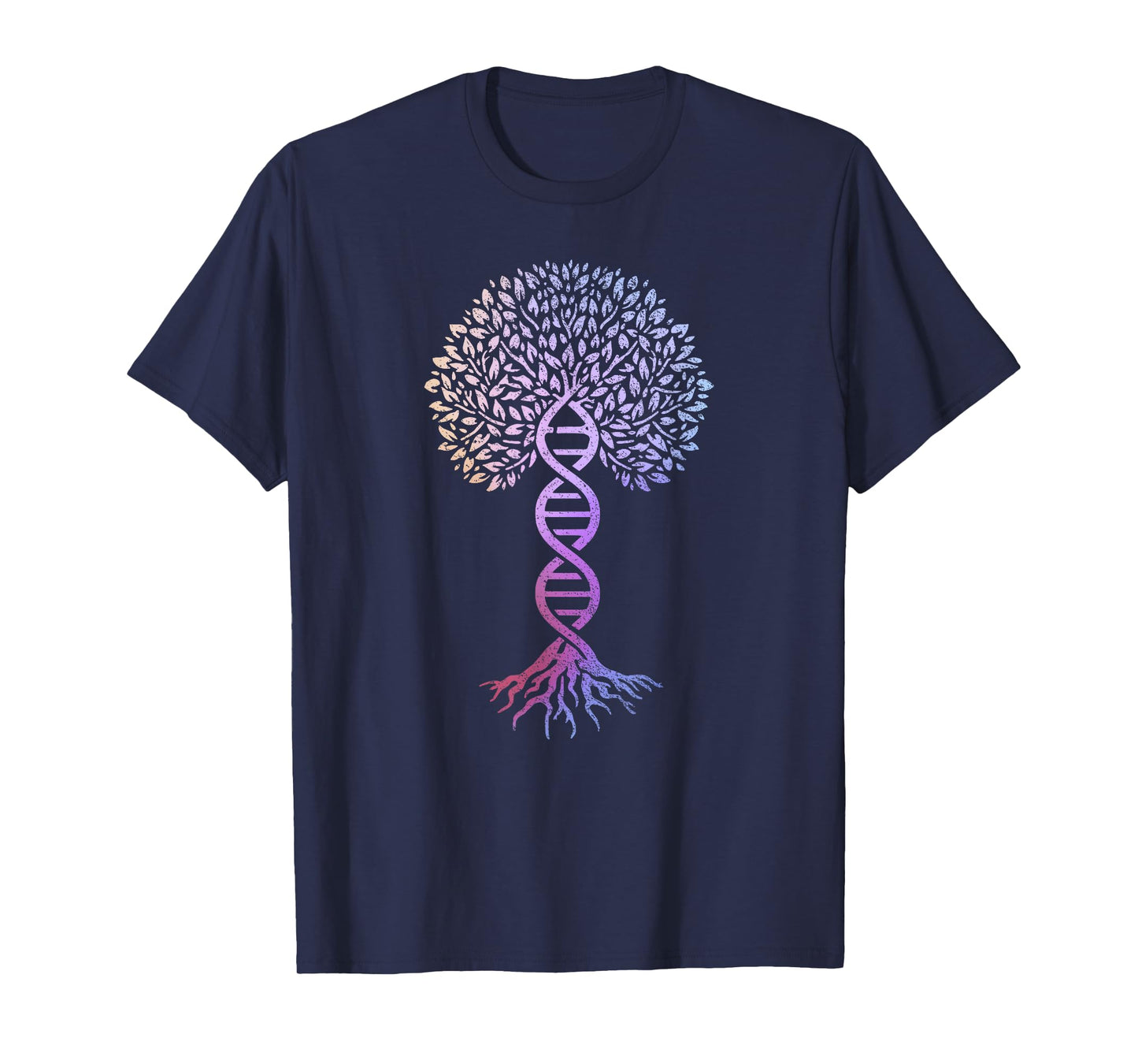 Tree Of Life DNA Science Genetics Earth Day Genealogy T-Shirt