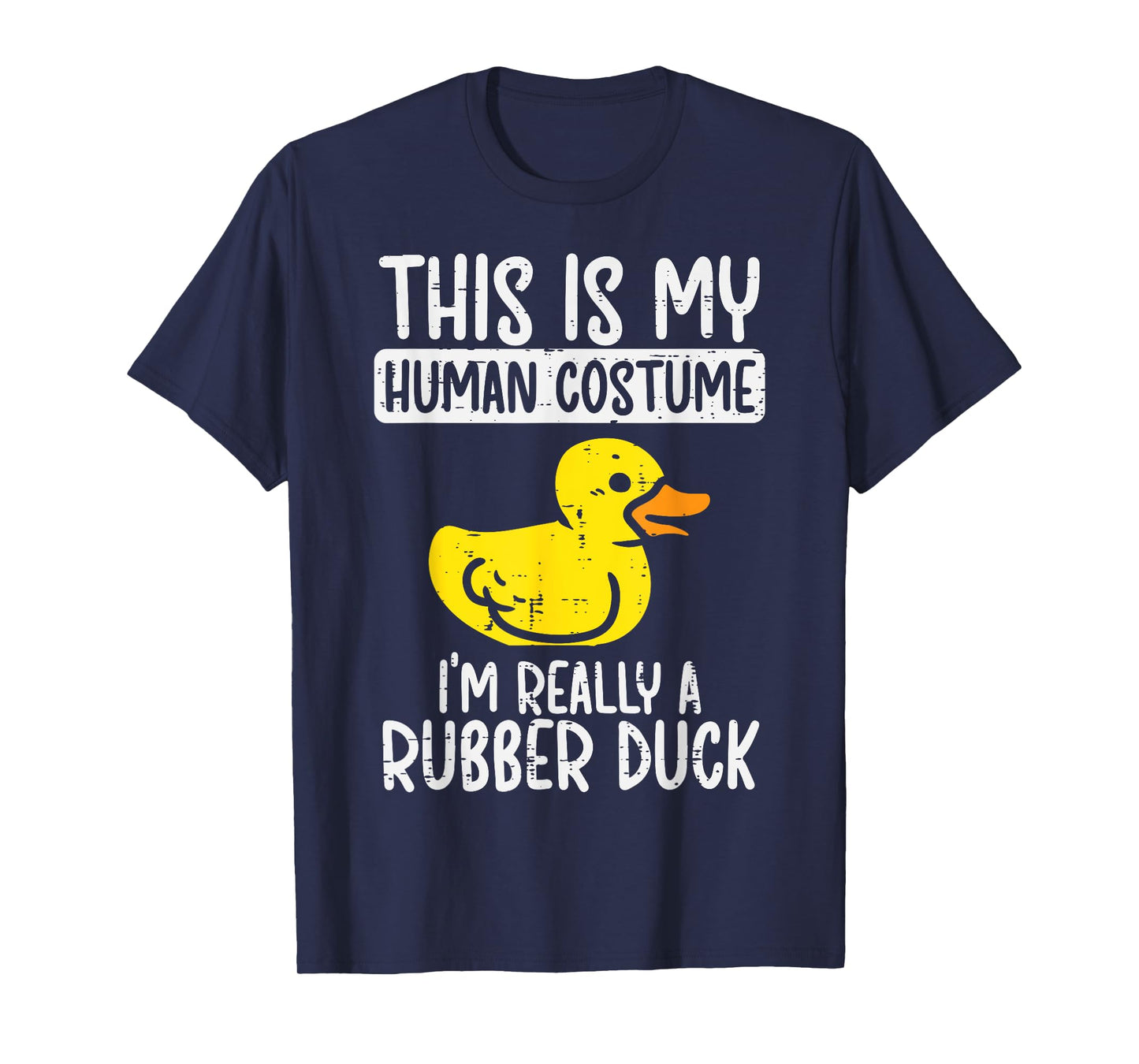 This My Human Costume Im Rubber Duck Halloween Men Women Kid T-Shirt