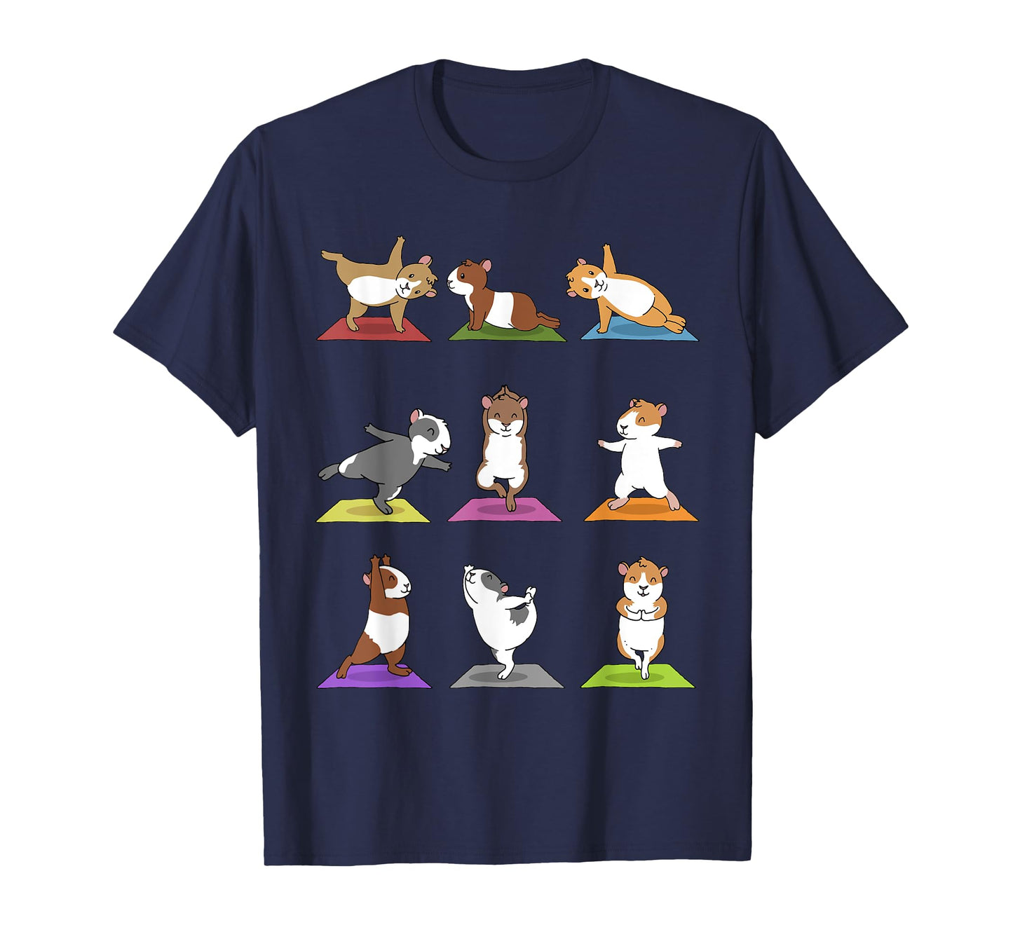 Guinea Pig T-Shirt Funny Guinea Pigs In Yoga Poses Tee T-Shirt