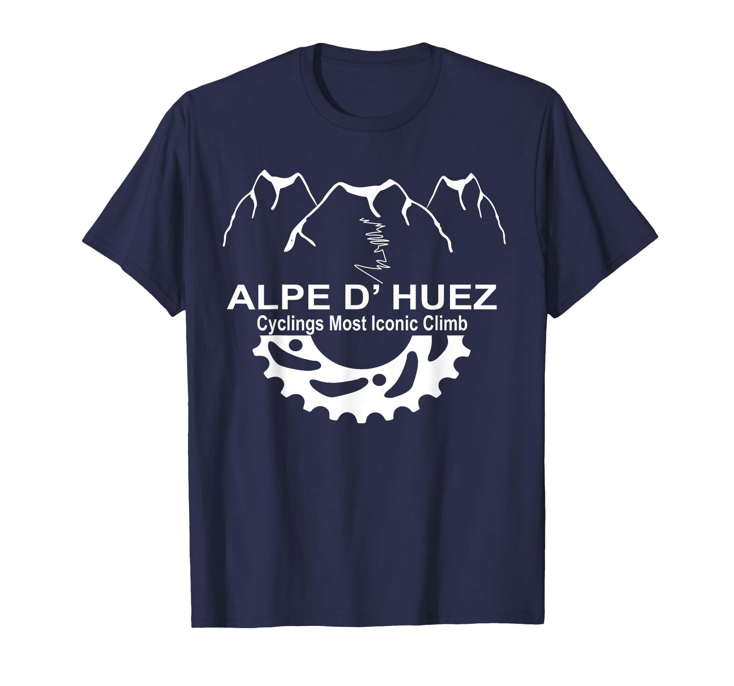 France Alpe D' Huez Climb Novelty Cycling Gift T Shirt T-Shirt