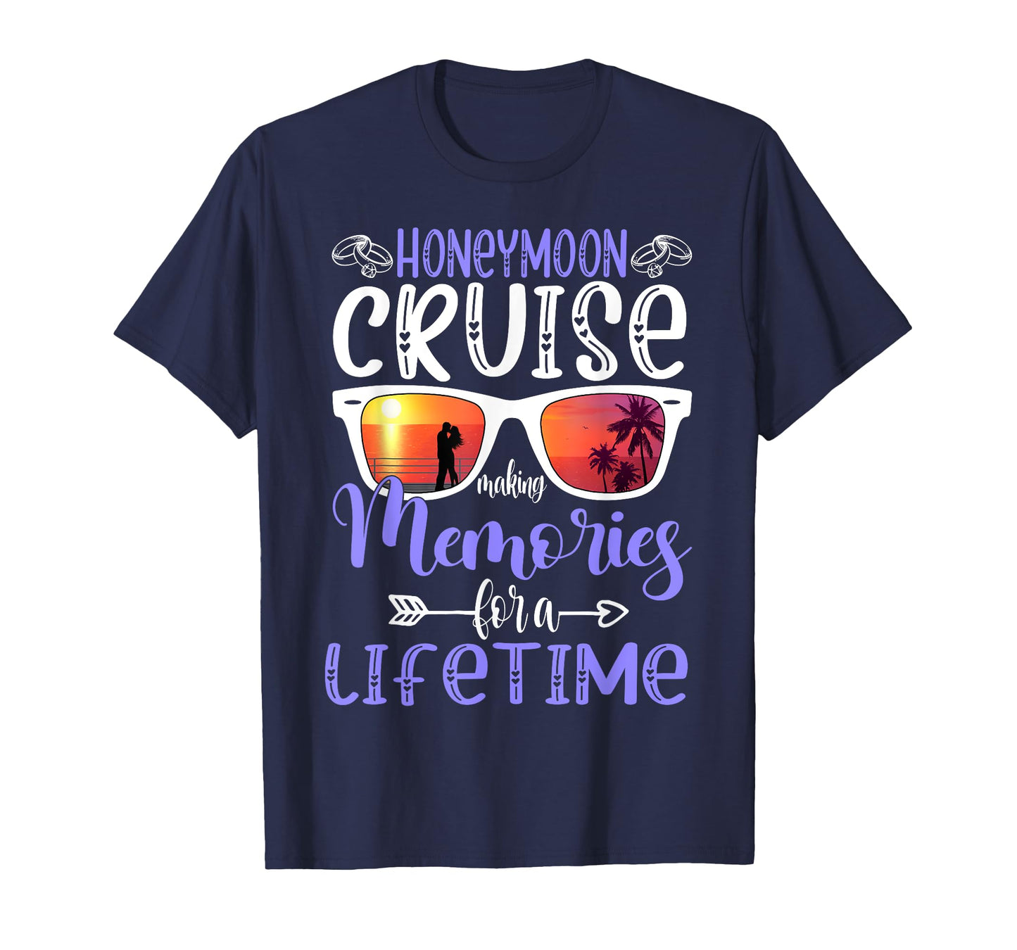 Husband Wife Our Wedding Anniversary Honey Moon Cruise Trip T-Shirt