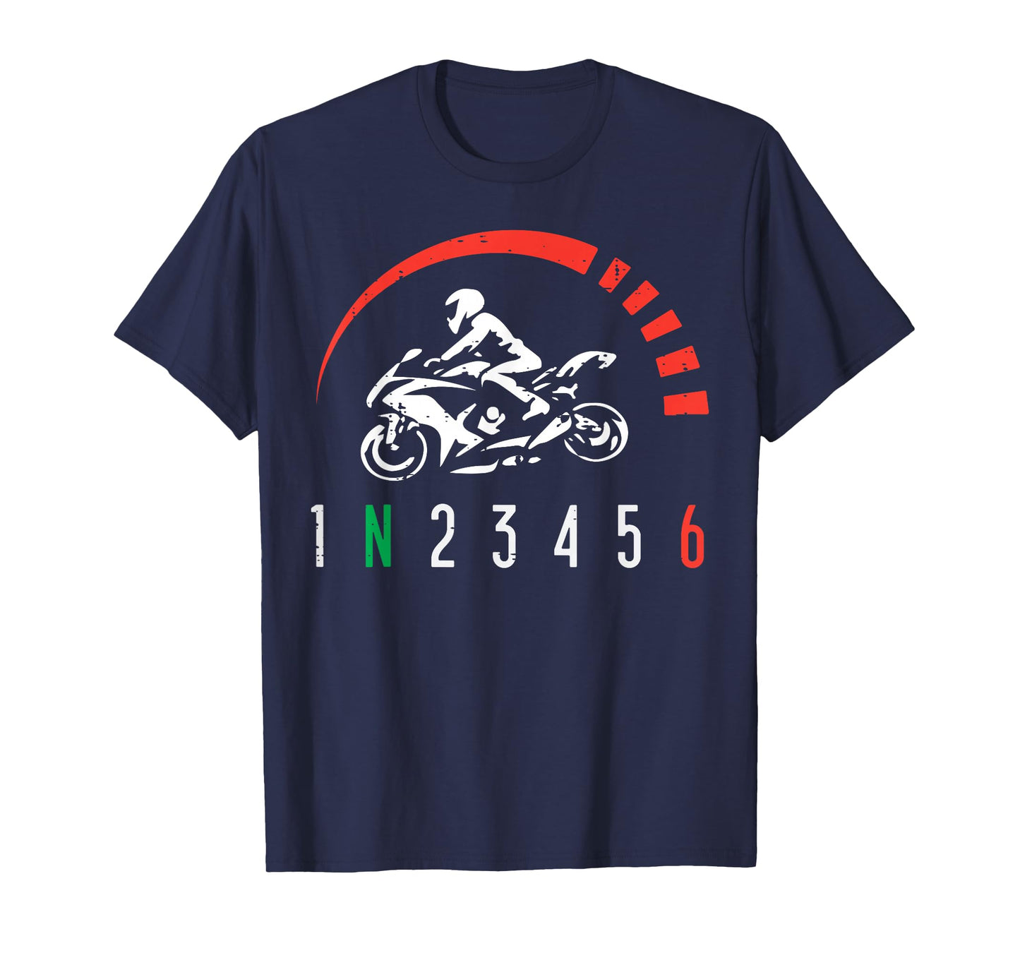 1N23456 Motorcycle Gear Shift Biker Motorbike Women Men Kids T-Shirt