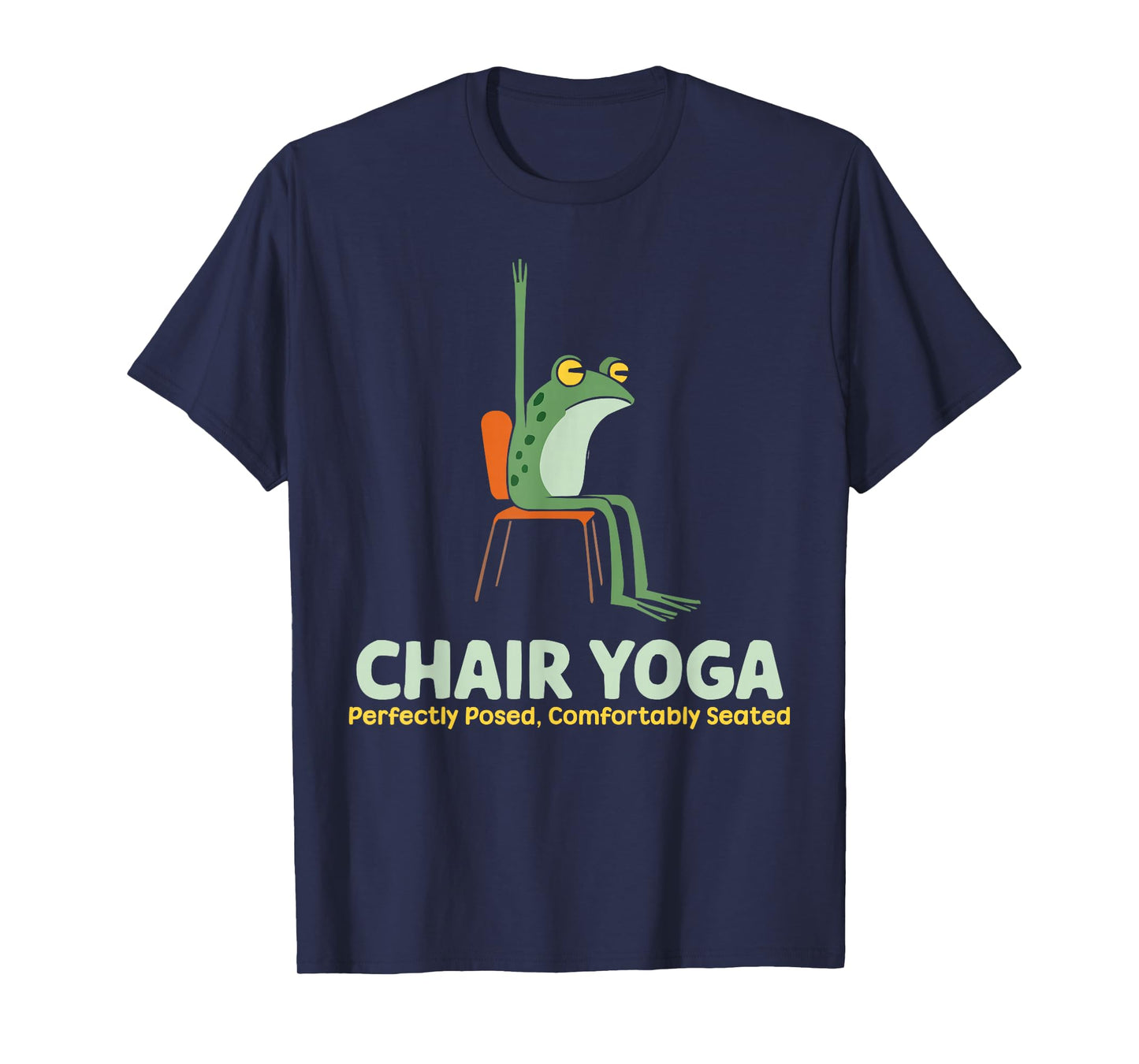 Chair Yoga Exercise Zen Fitness Workout Yoga Instructor T-Shirt