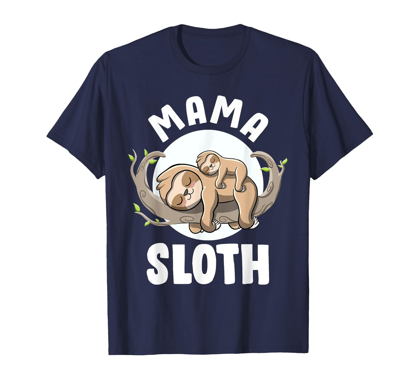 Mama Sloth Cute Pregnancy Announcement Mom to be Sloth Mama T-Shirt