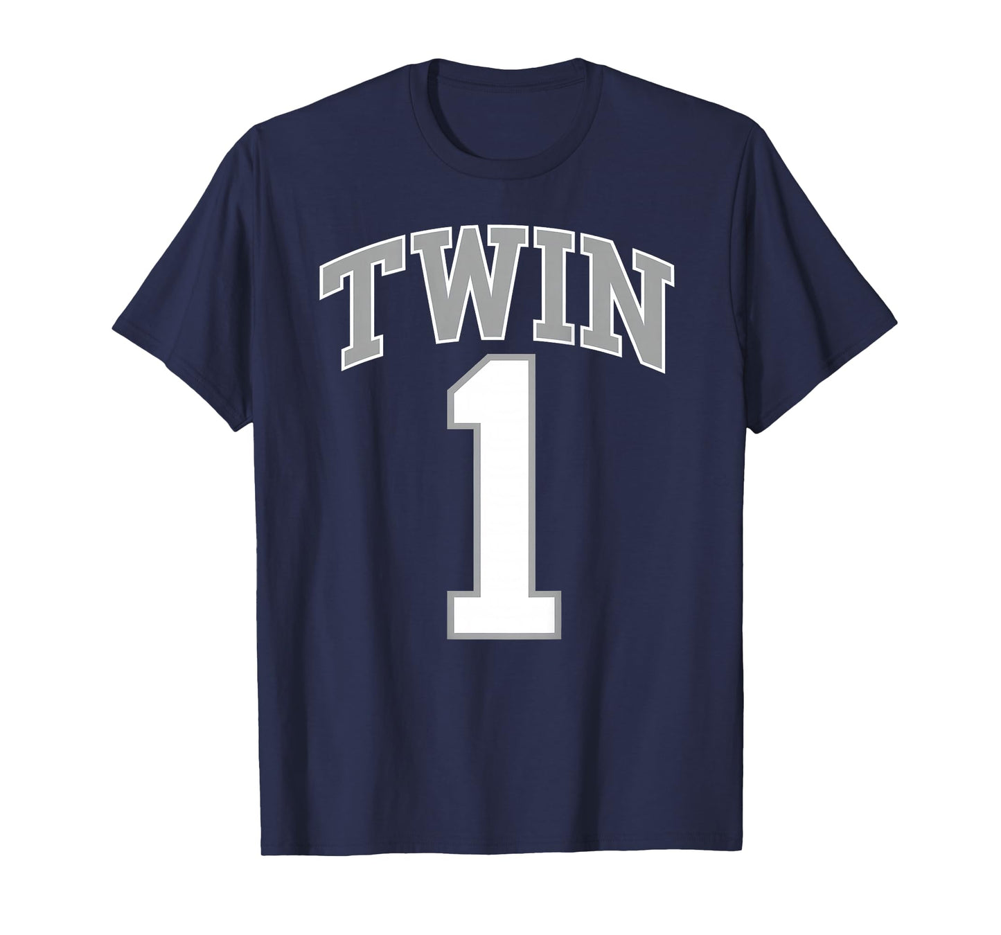 TWIN 1 and TWIN 2 matching adult & kids jersey funny T-Shirt