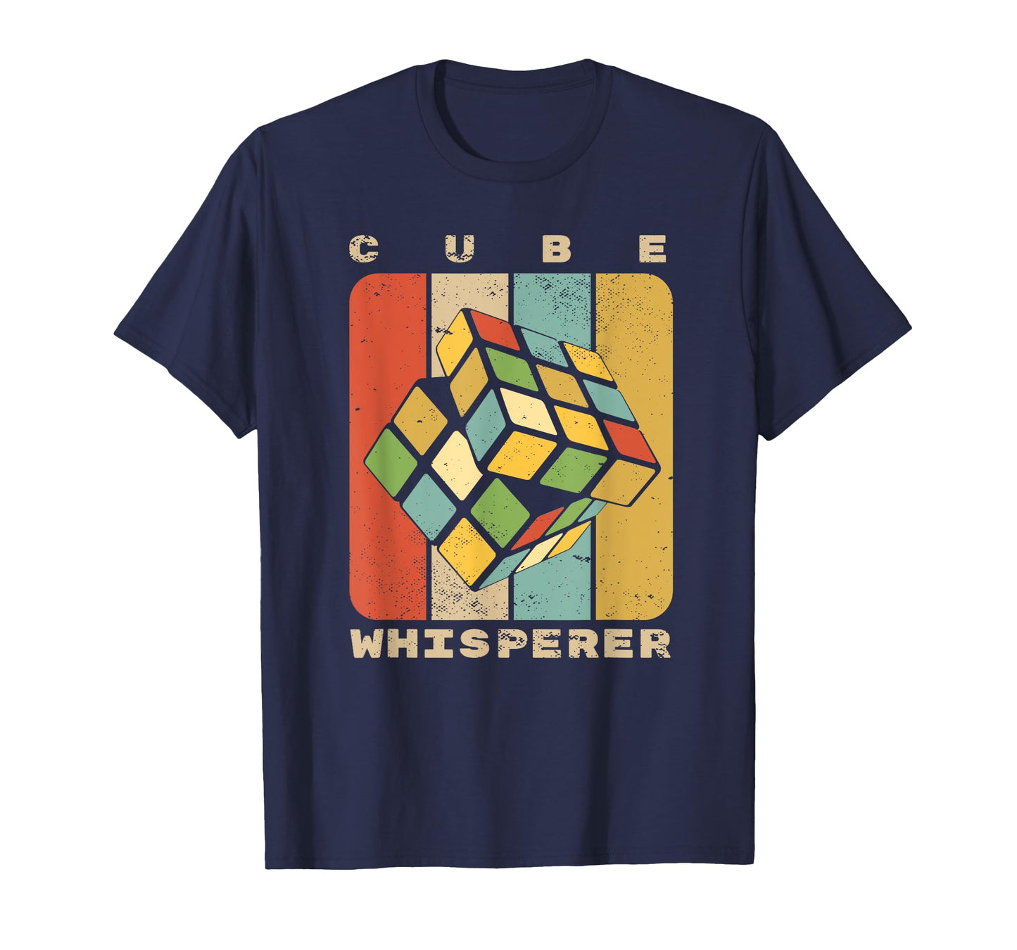 Puzzle Cube Whisperer Vintage Speed Cubing Youth Math T-Shirt