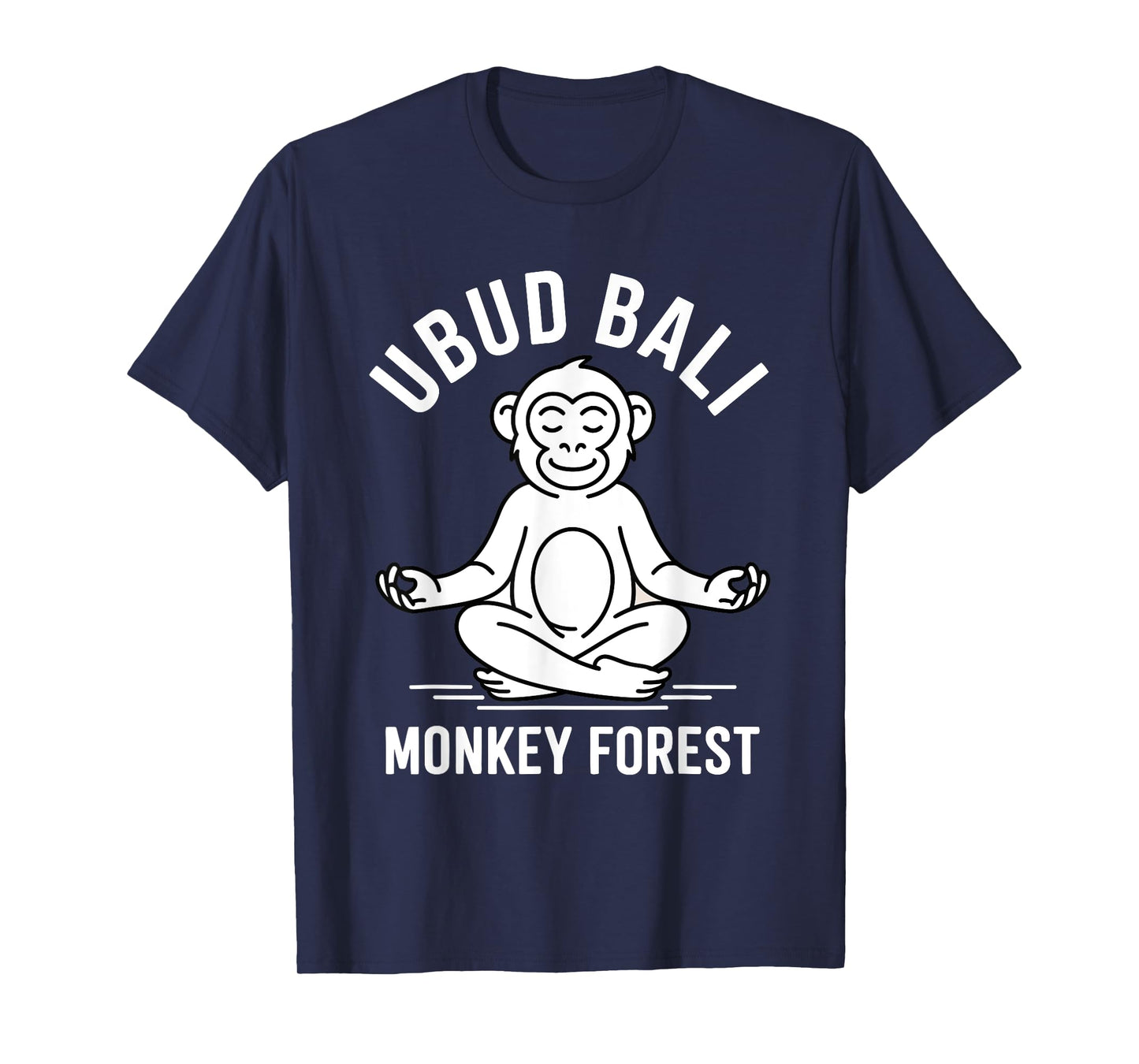 Yoga Lotus Monkey Forest Ubud Bali Souvenir T-Shirt