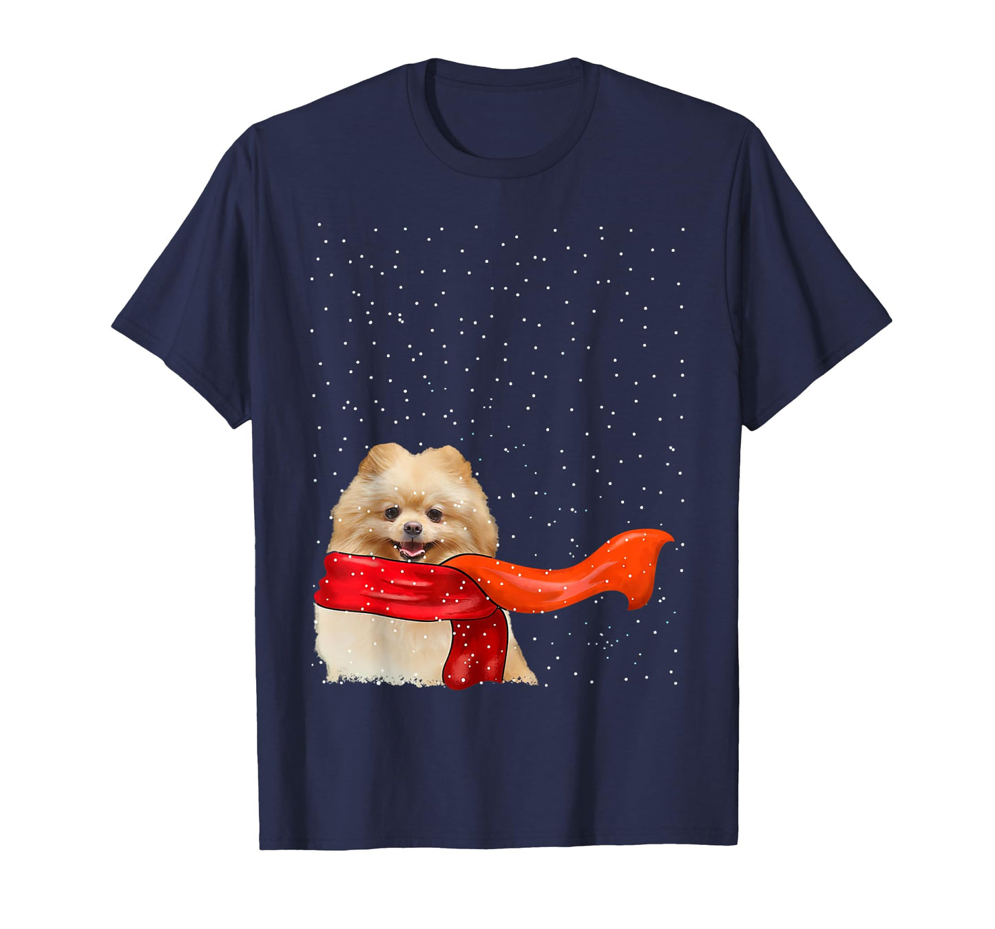 Pomeranian Dog Winter Christmas Sweater Xmas Pet T-Shirt for Men Women