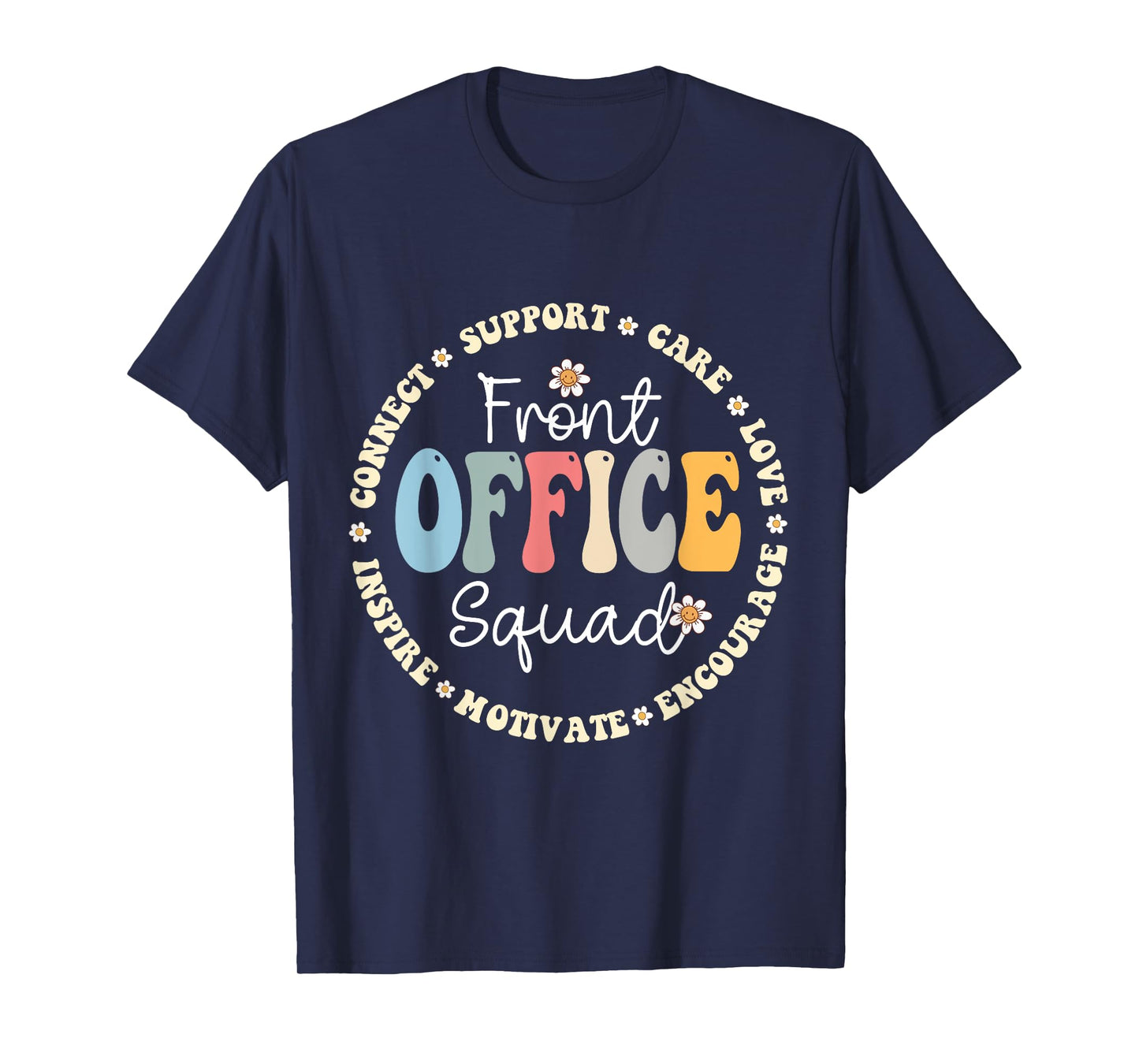 Retro School Secretary Admin Appreciation Front Office Squad T-Shirt