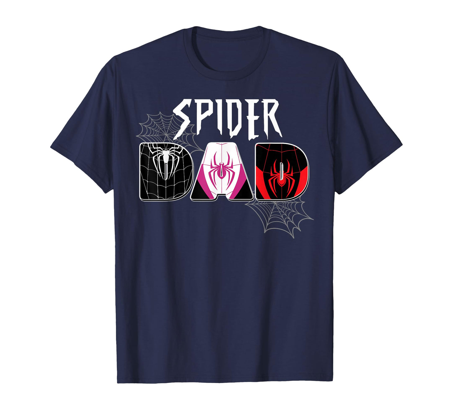 Mens Spider Dad Design Father's Day Matching Family Birthday T-Shirt