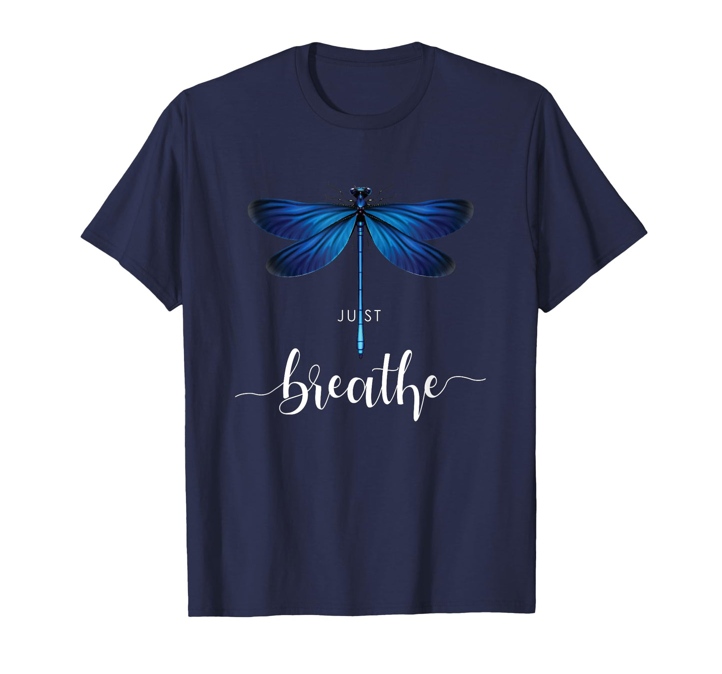 Just Dragonfly Tattoo Motif Summer Breathe Meditation Yoga Cute T-Shirt