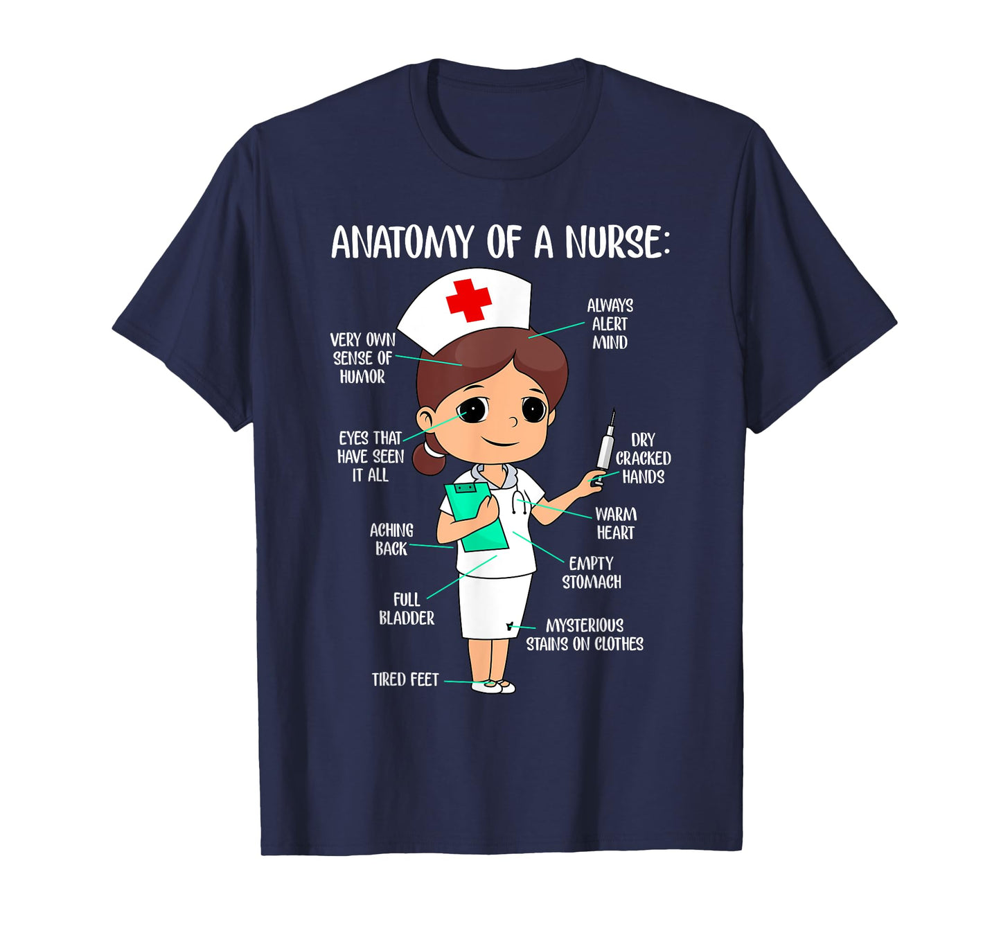 The anatomy of a nurse T-Shirt