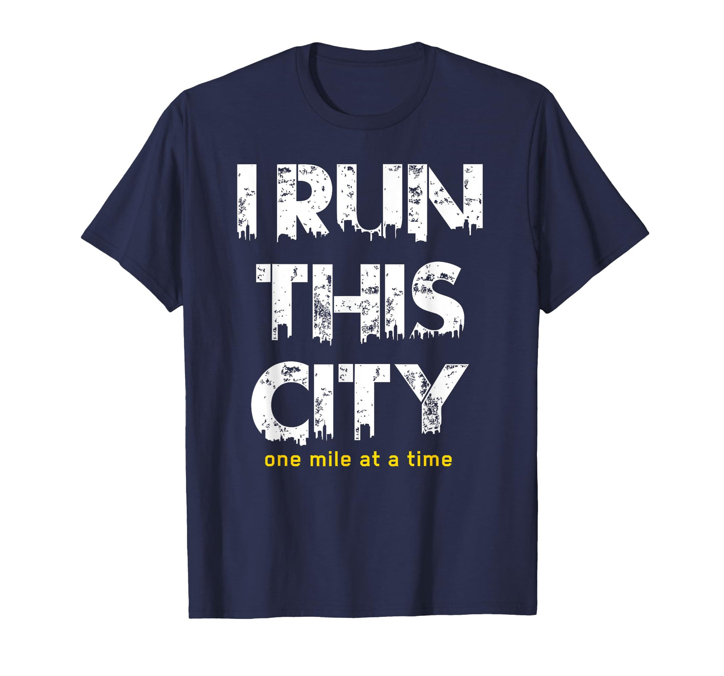 Running Shirt I Run This City One Mile At A Time Men Women