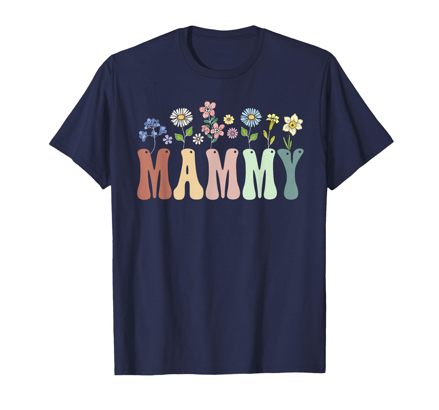 Mammy Gifts Women Wildflower Floral Design Mammy T-Shirt