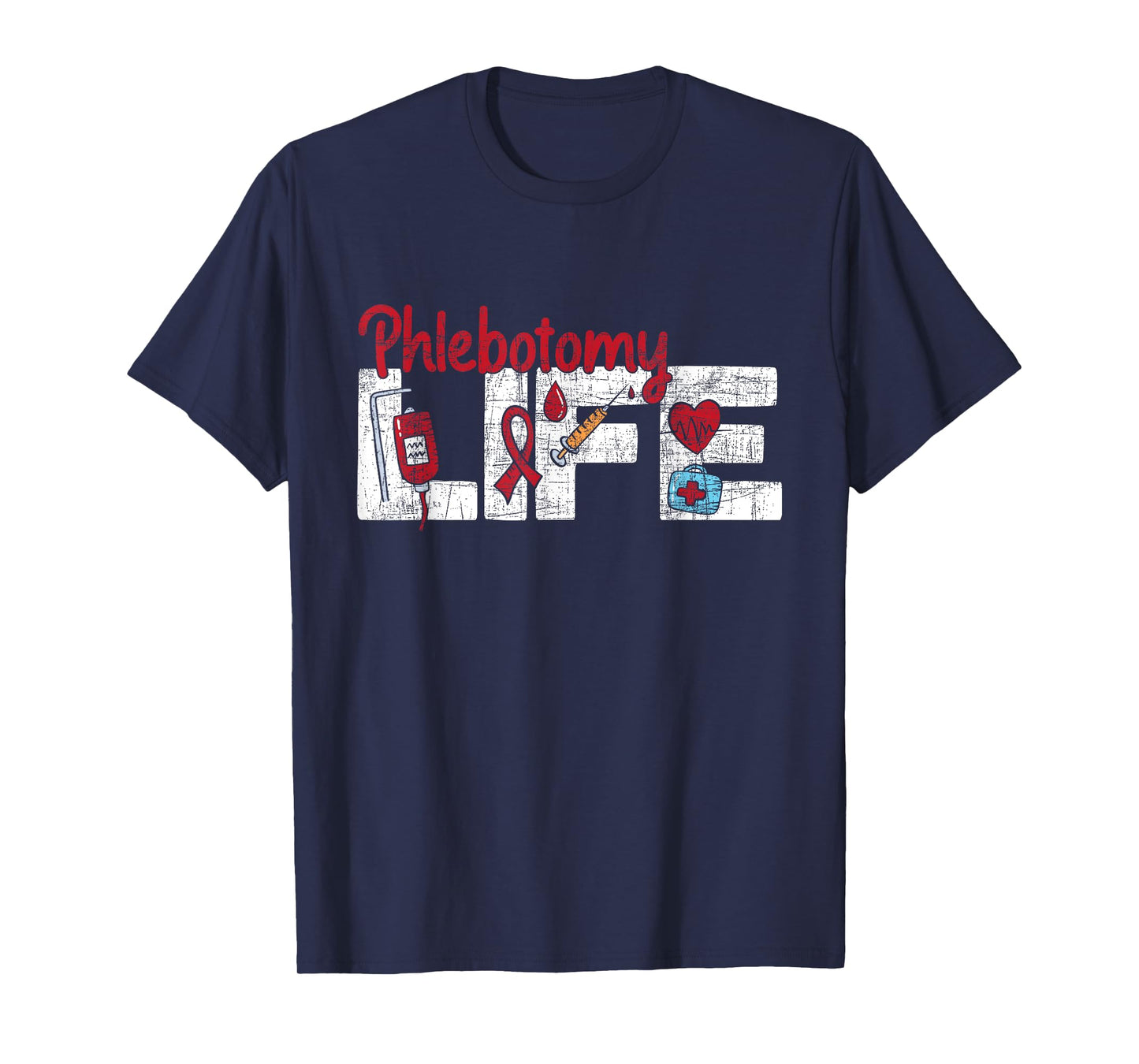 Phlebotomy Life - Phlebotomist Medical Healthcare Worker T-Shirt