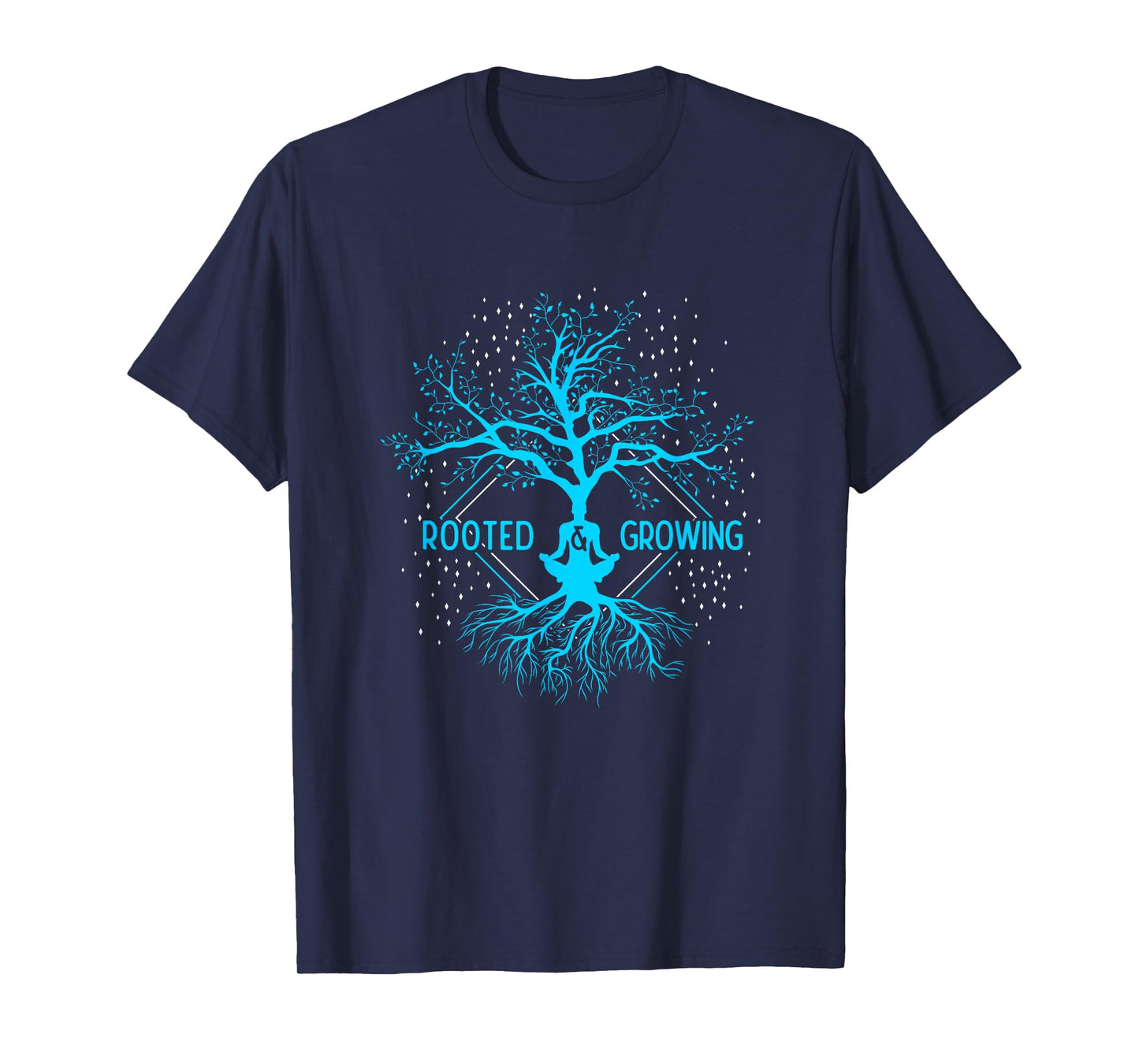 Yoga Rooted & Growing Meditation Tree Of Life Yoga T-Shirt