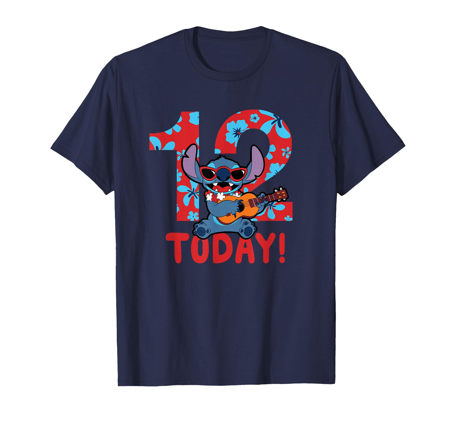 Disney Lilo & Stitch Tropical Birthday 12 Years Old Today T-Shirt